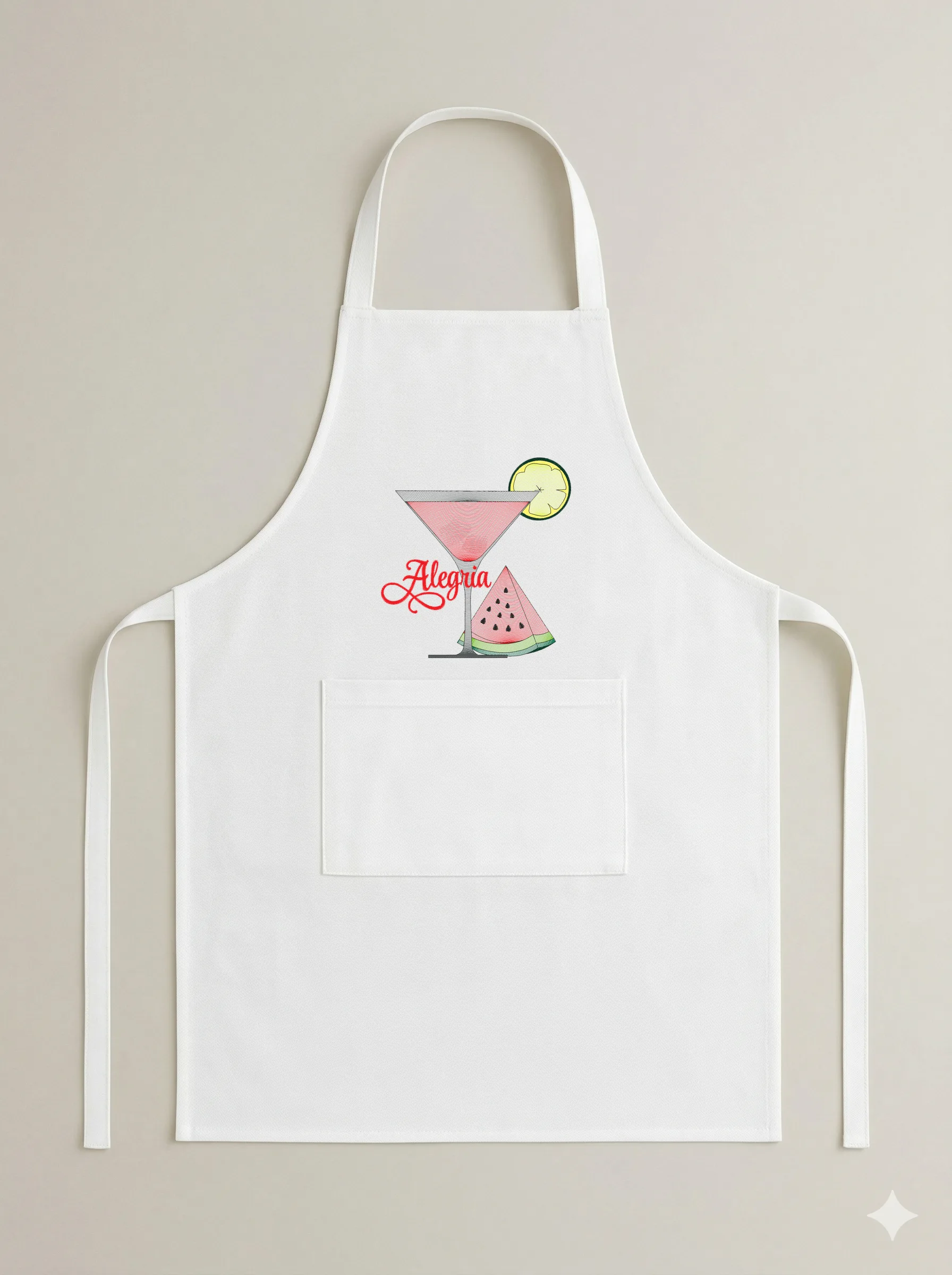 Дизайн машинной вышивки «Арбузный коктейль Alegria» (131.2×138.4 мм) — вид 6