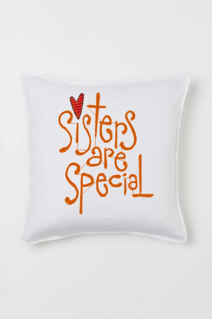 Дизайн машинной вышивки «Надпись Sisters are special» (64.5×82.3 мм) — вид 2