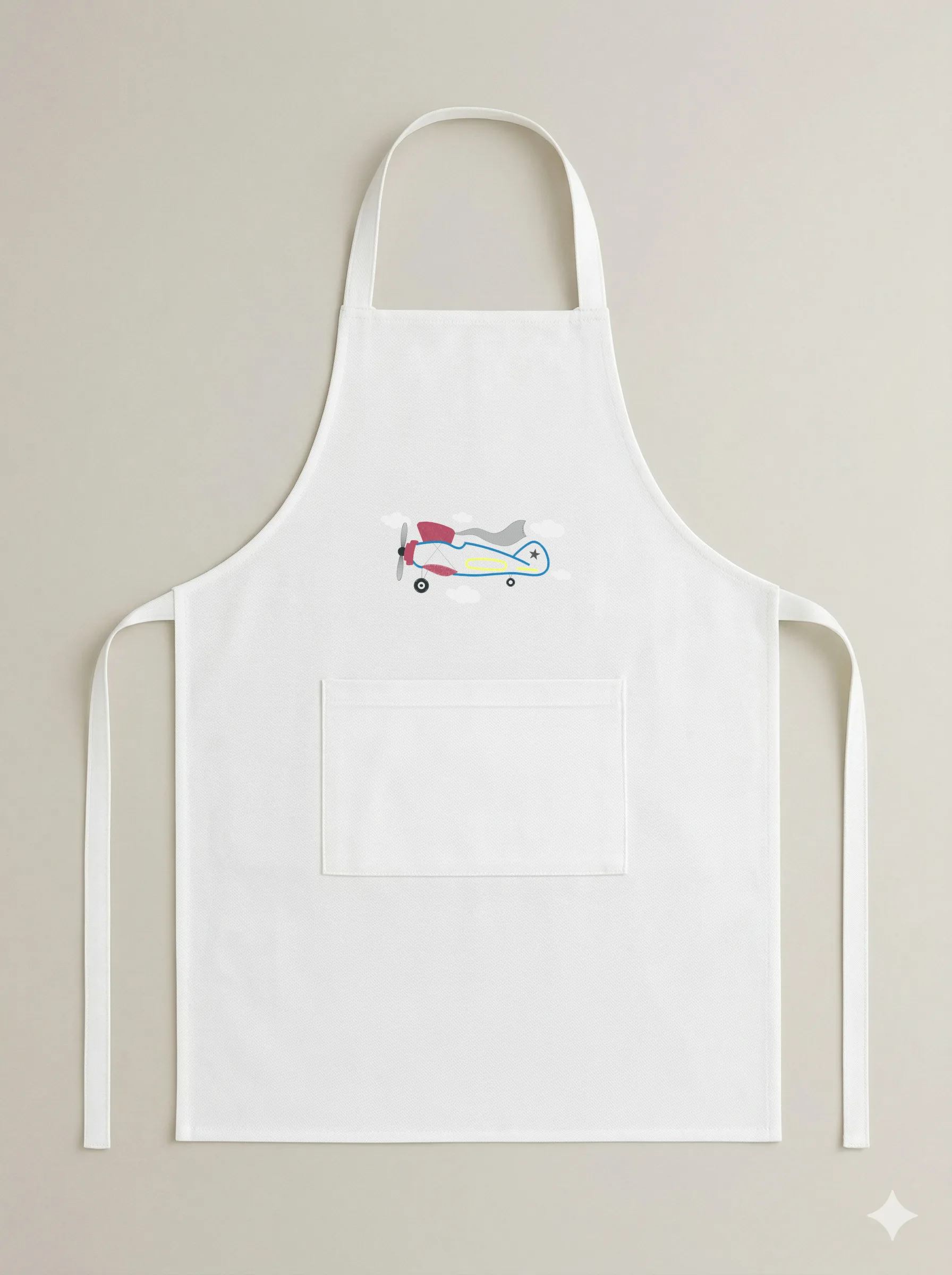 Дизайн машинной вышивки «Детский ретро самолет» (124.2×259 мм) — вид 6
