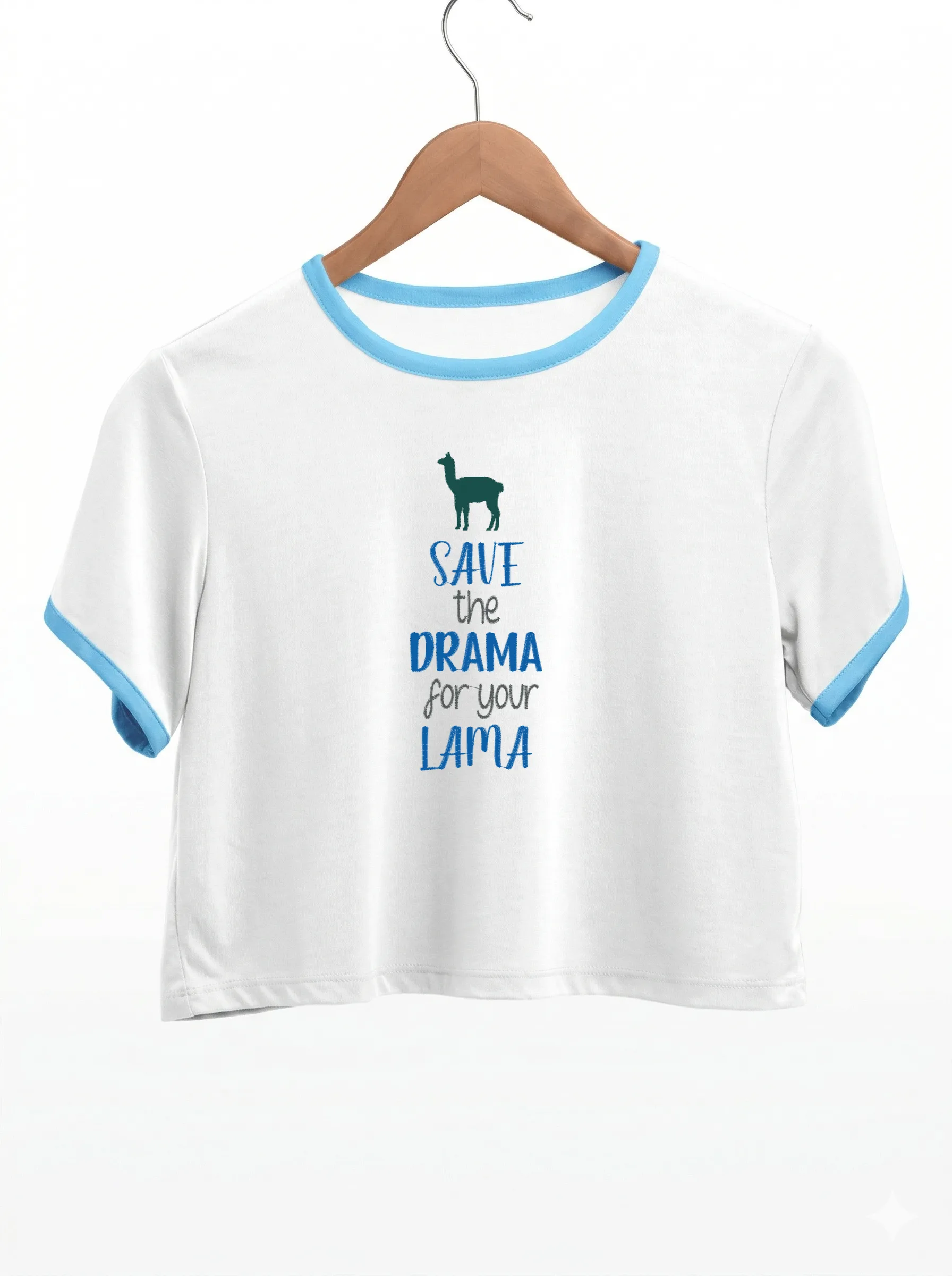 Дизайн машинной вышивки «Лама без драмы» (73.7×178.1 мм) — вид 9