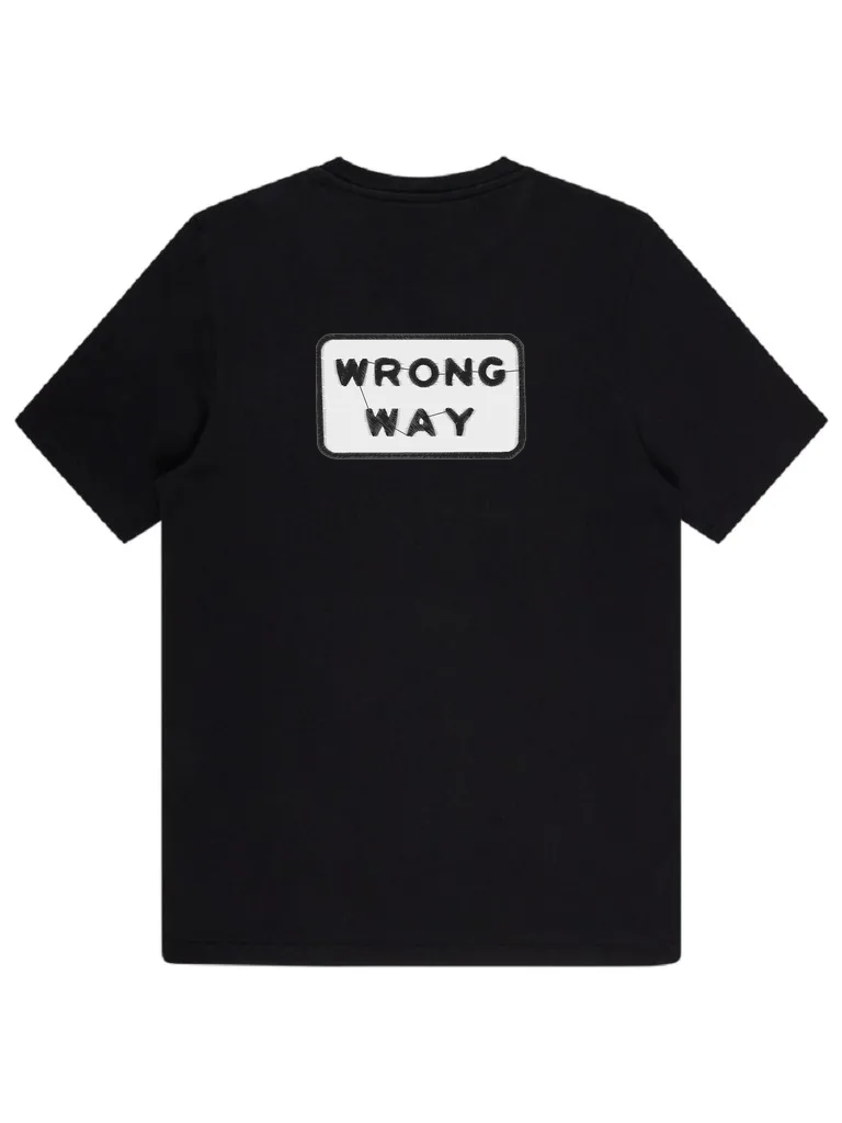 Дизайн машинной вышивки «Нашивка «Wrong Way»» (92.2×55 мм) — вид 4