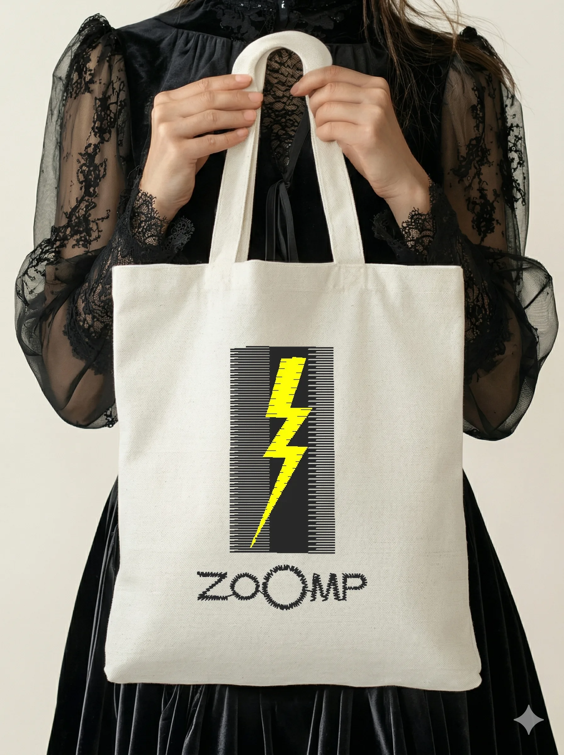 Дизайн машинной вышивки «Желтая молния ZOOMP» (32.6×51 мм) — вид 5