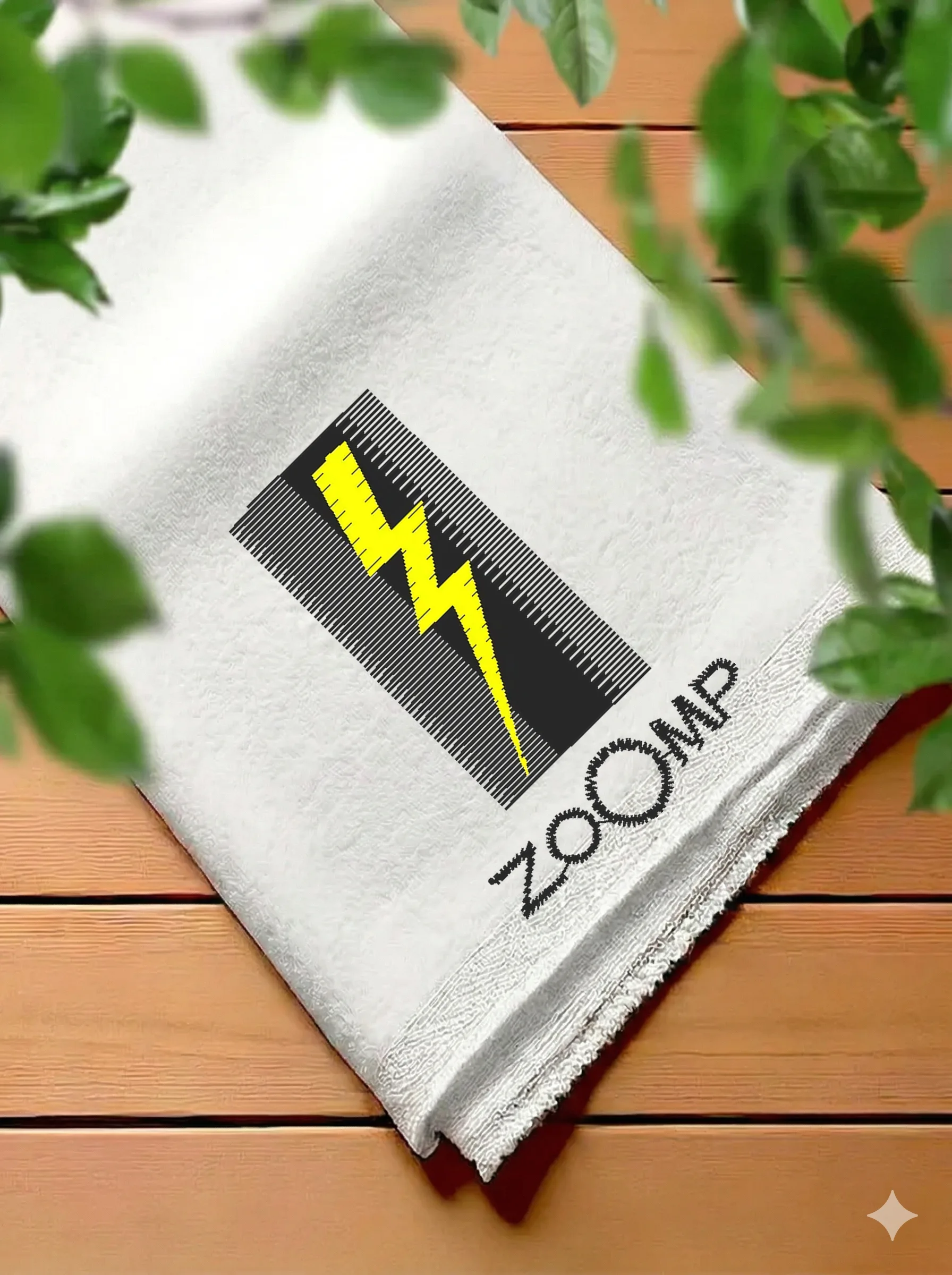 Дизайн машинной вышивки «Желтая молния ZOOMP» (32.6×51 мм) — вид 7