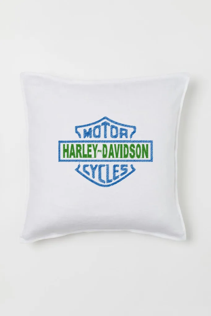 Дизайн машинной вышивки «Логотип Harley-Davidson» (115.8×86.6 мм) — вид 2