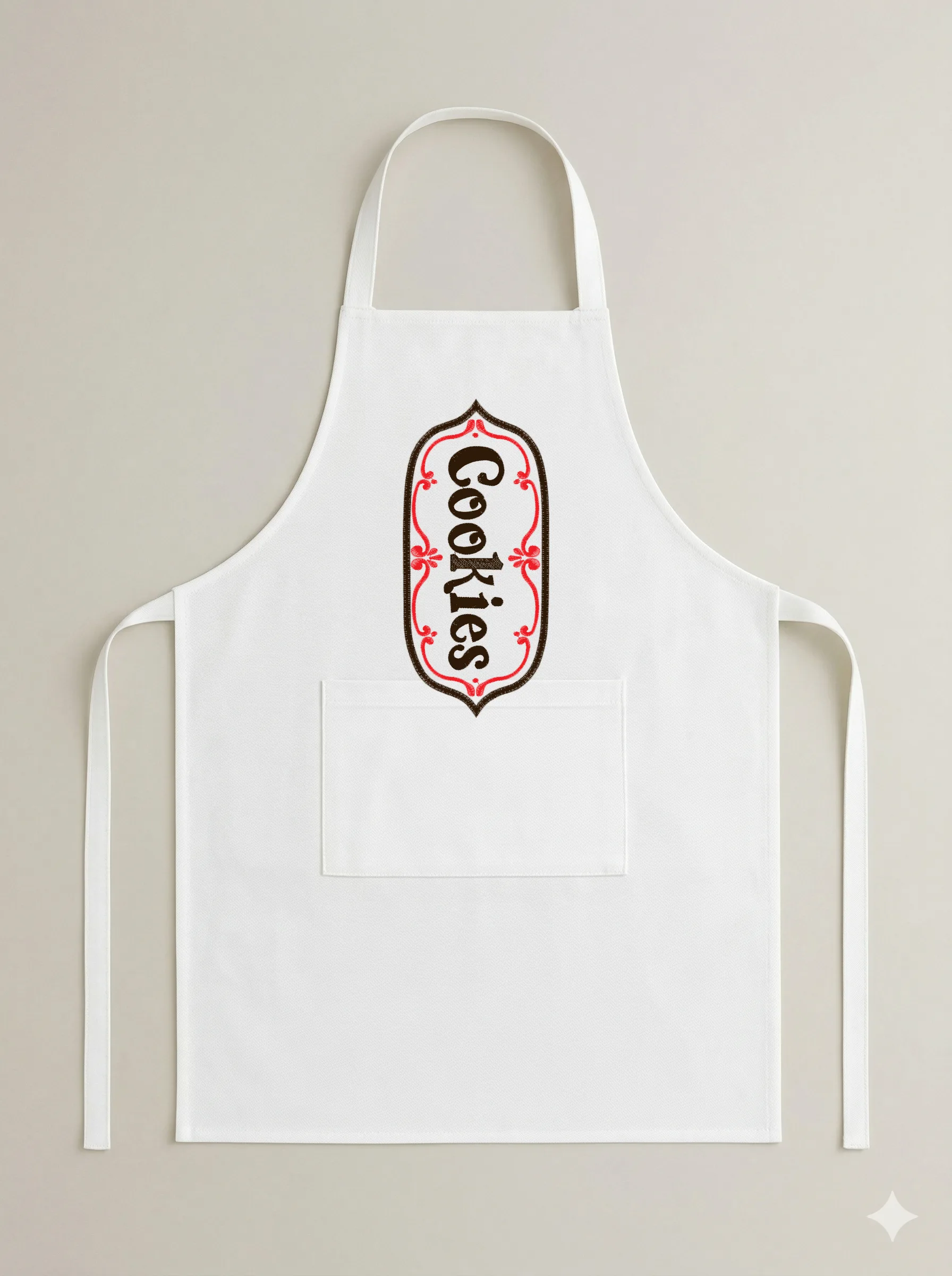 Дизайн машинной вышивки «Винтажная надпись Cookies» (71.6×155.7 мм) — вид 6