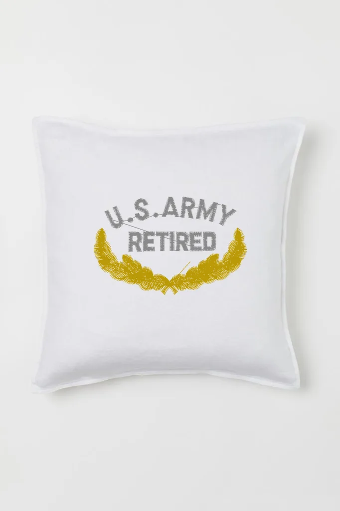 Дизайн машинной вышивки «Шеврон U.S. Army Retired» (67.1×43 мм) — вид 2
