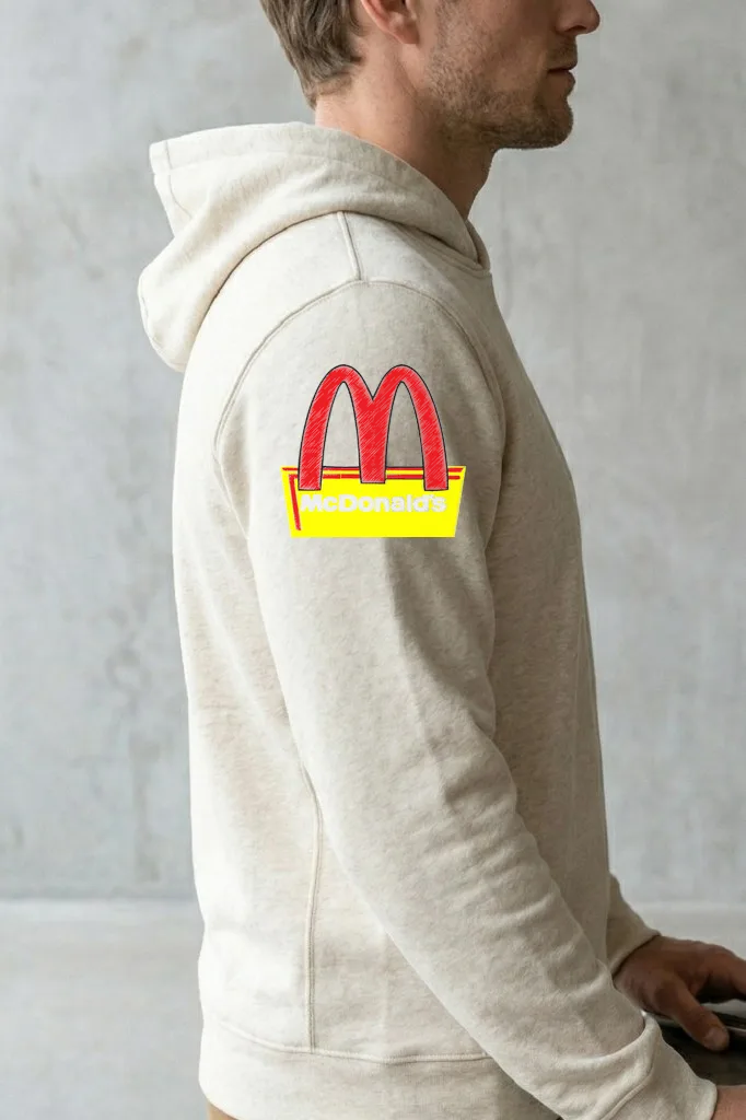 Дизайн машинной вышивки «Логотип McDonald's» (95.6×89 мм) — вид 3