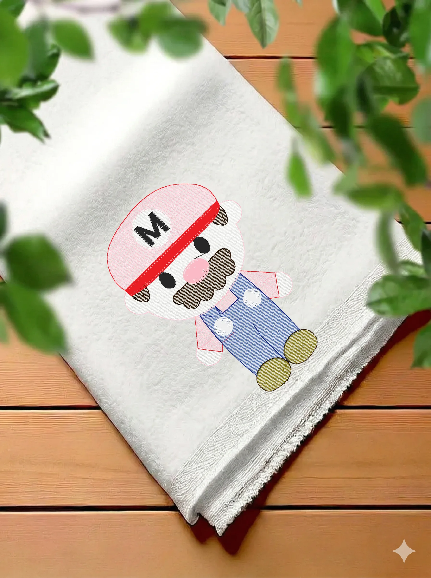 Дизайн машинной вышивки «Мультяшный Марио» (65.4×99 мм) — вид 7