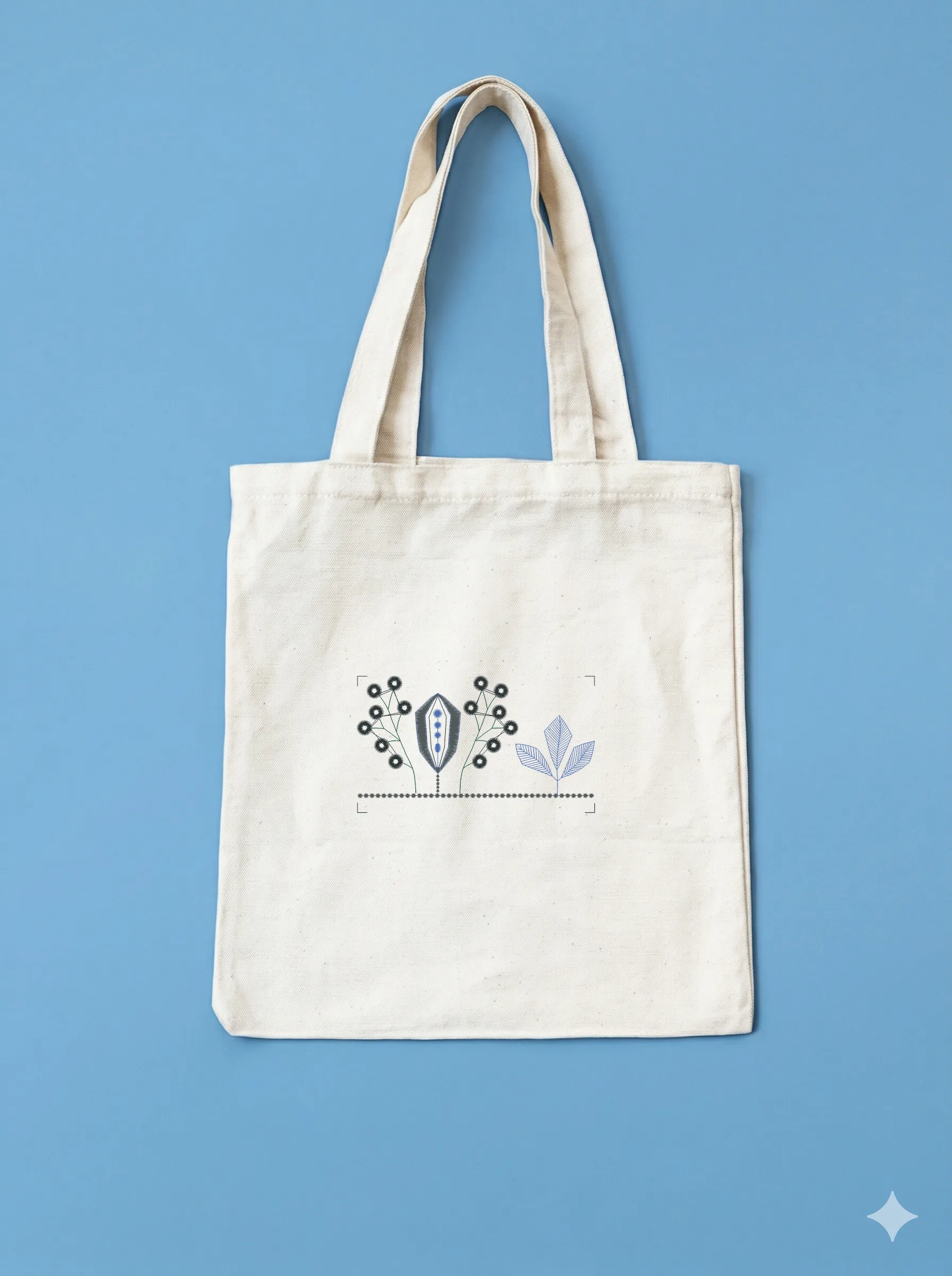 Дизайн машинной вышивки «Стилизованный ботанический орнамент» (67.3×117.2 мм) — вид 10