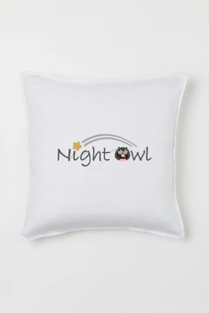 Дизайн машинной вышивки «Милая сова Night Owl» (98.4×34.2 мм) — вид 2