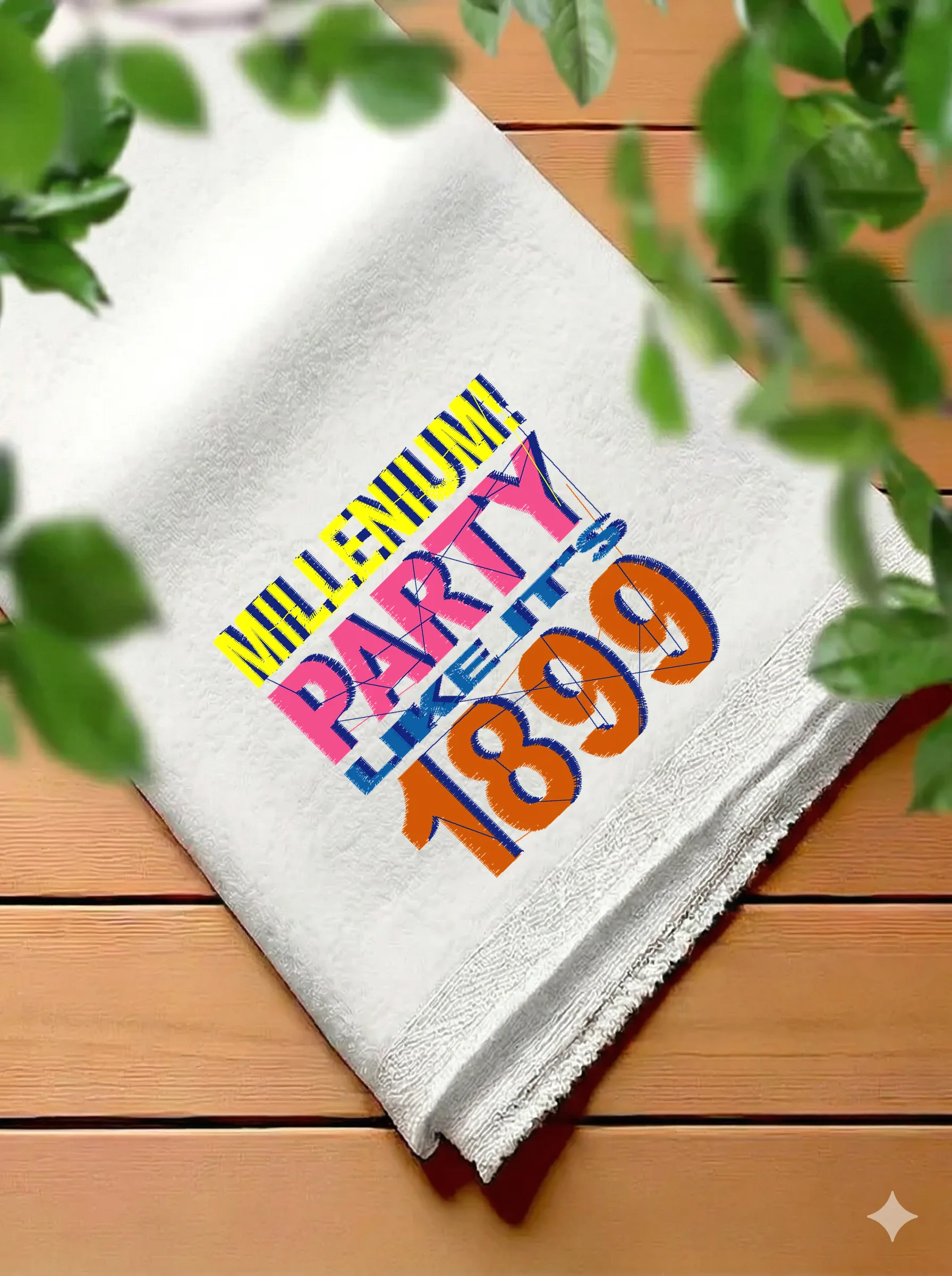 Дизайн машинной вышивки «Вечеринка Миллениум 1899» (103×100 мм) — вид 7