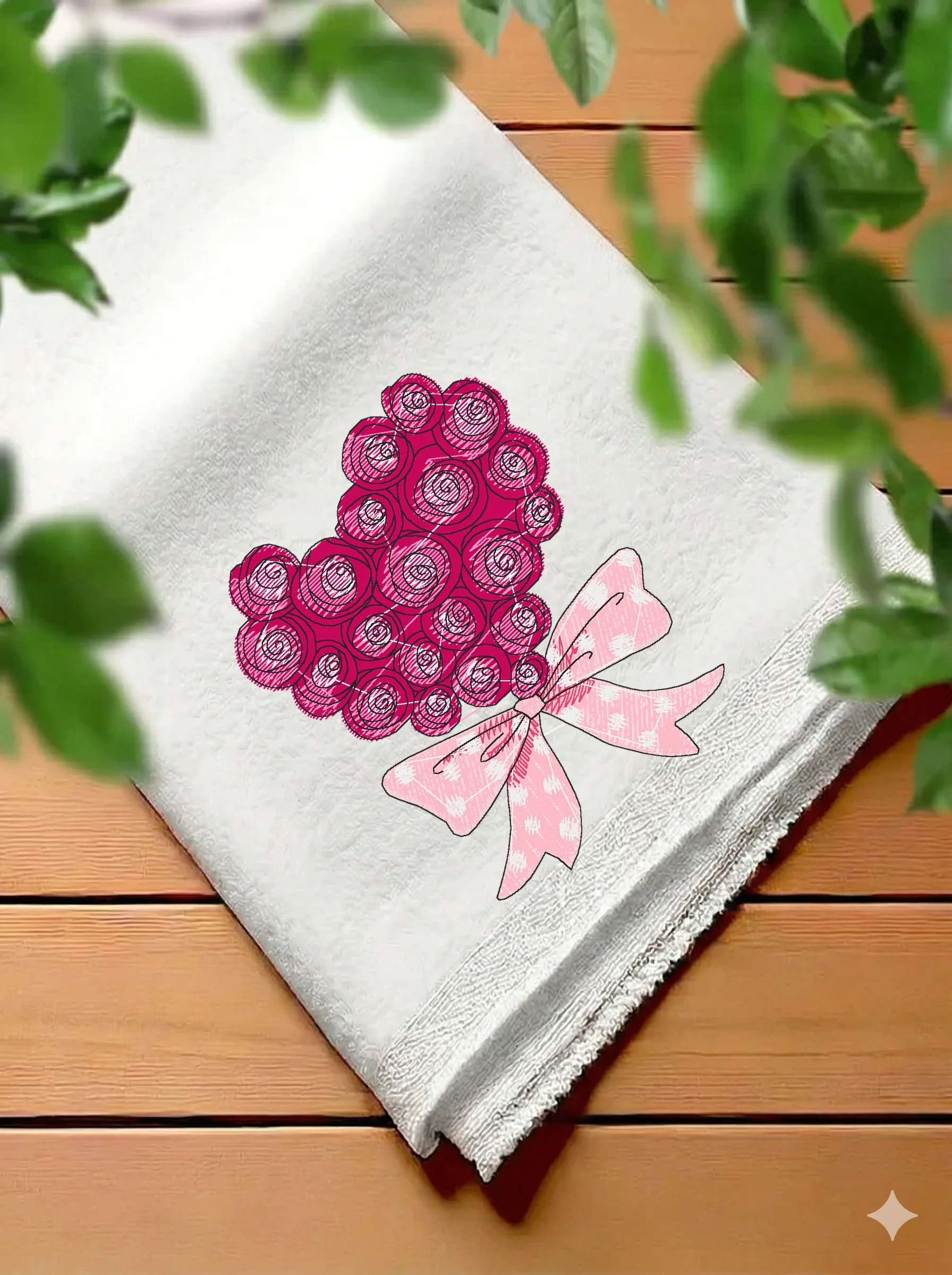 Сердце из розовых роз (миниатюра 7)