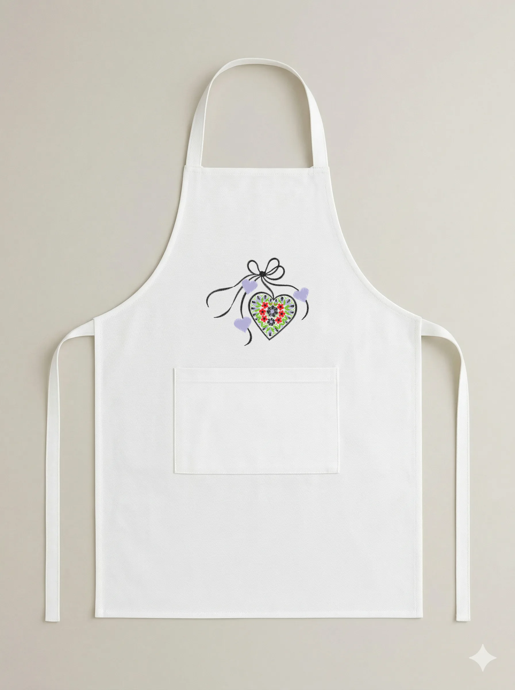 Ажурное сердце с бантом (миниатюра 6)