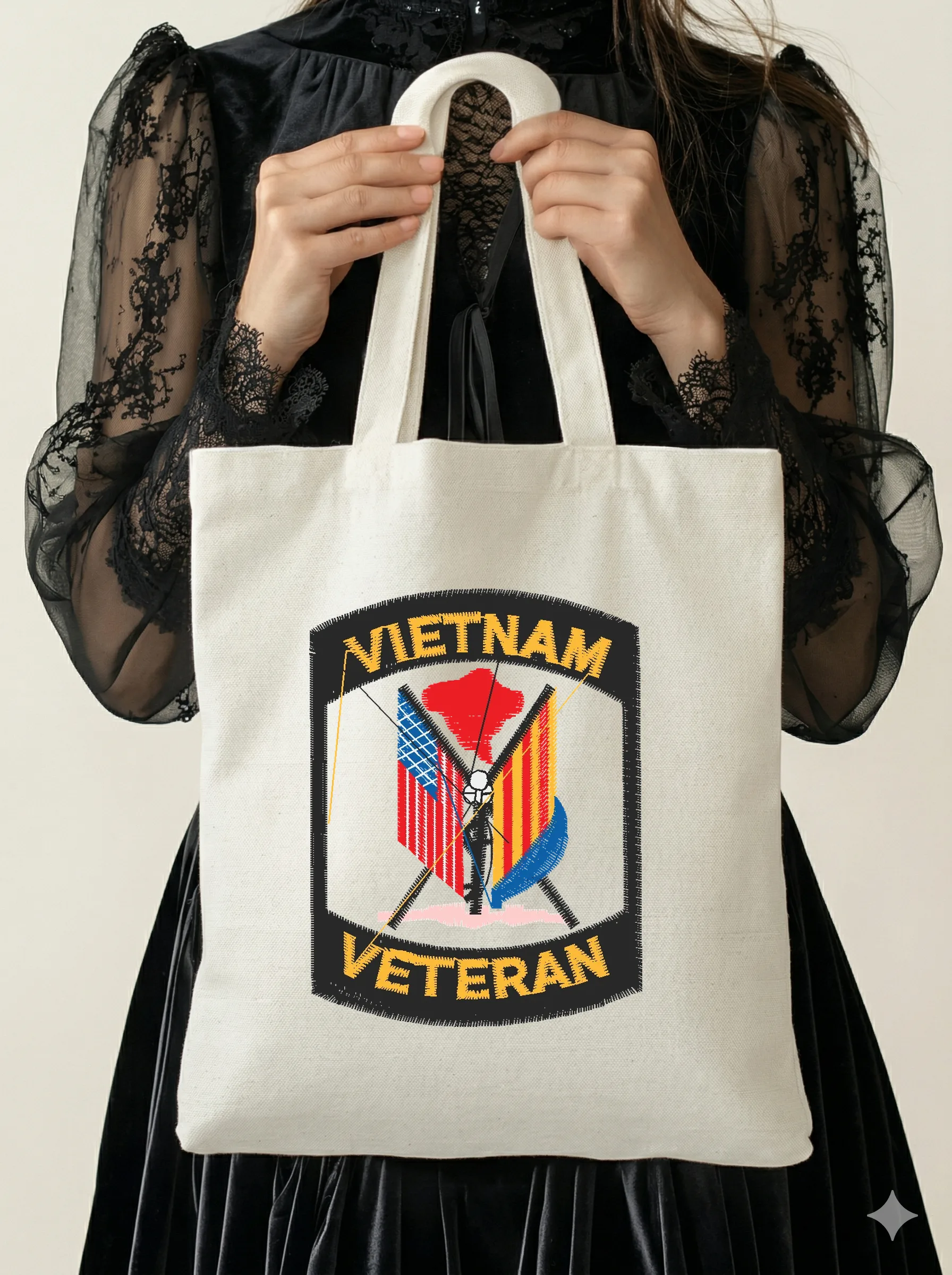Дизайн машинной вышивки «Шеврон Ветеран Вьетнама» (56.8×74.8 мм) — вид 5