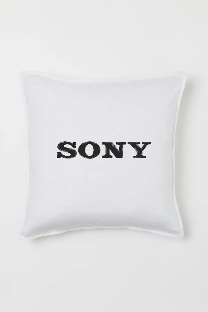 Дизайн машинной вышивки «Логотип Sony» (89.9×16.6 мм) — вид 2