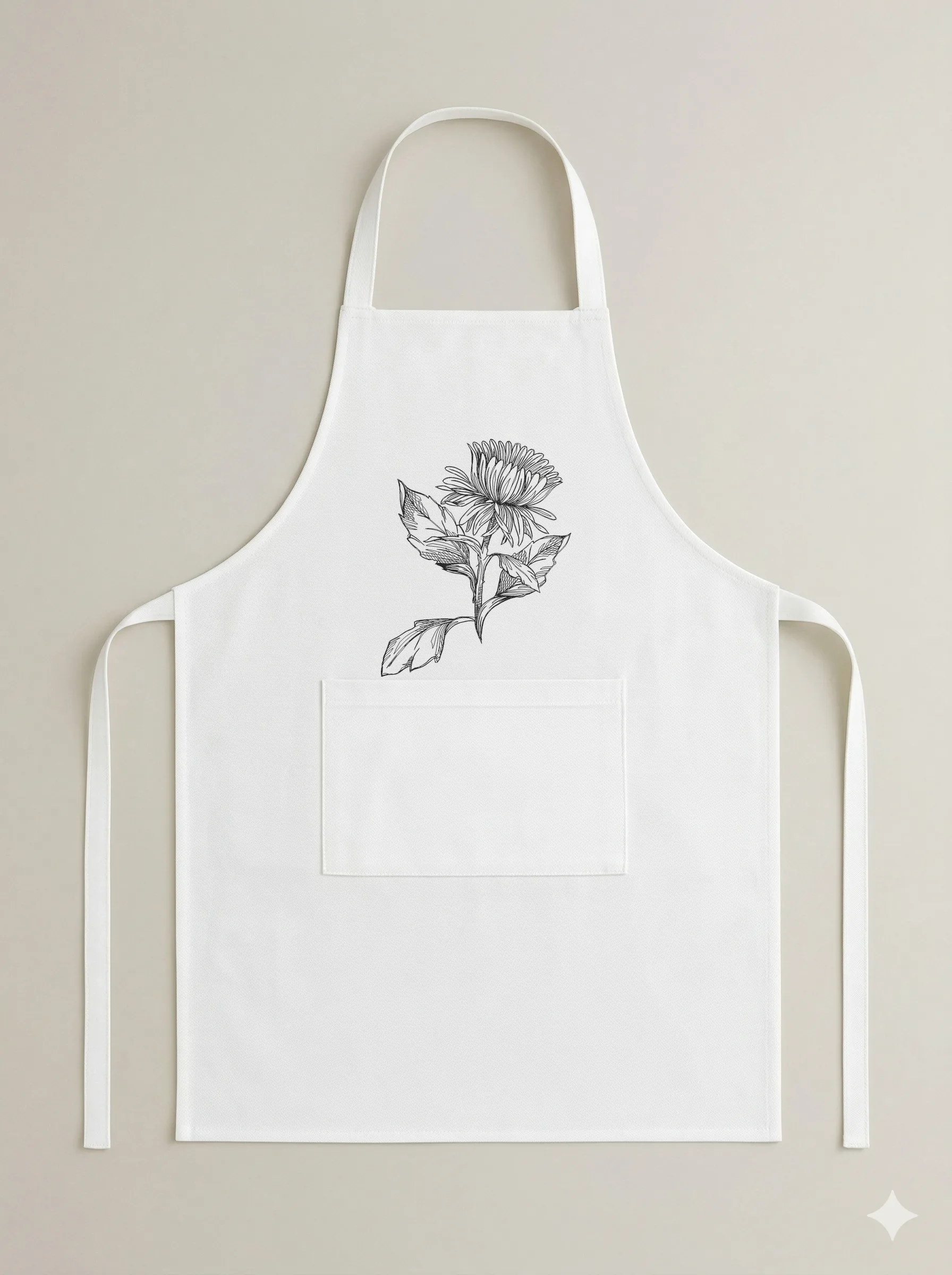 Дизайн машинной вышивки «Графическая хризантема» (102.6×128.4 мм) — вид 6