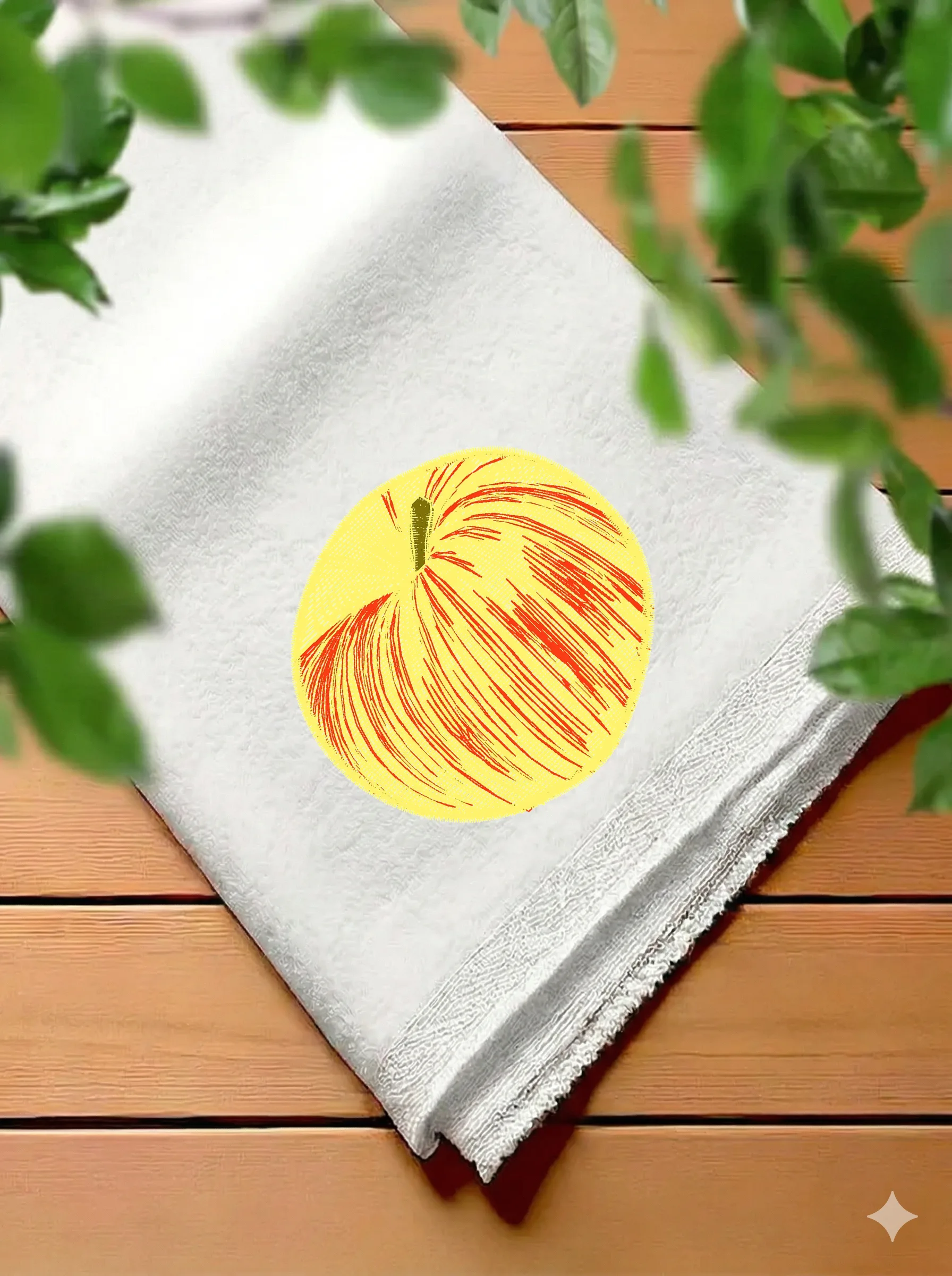 Дизайн машинной вышивки «Сочное спелое яблоко» (70×66 мм) — вид 7