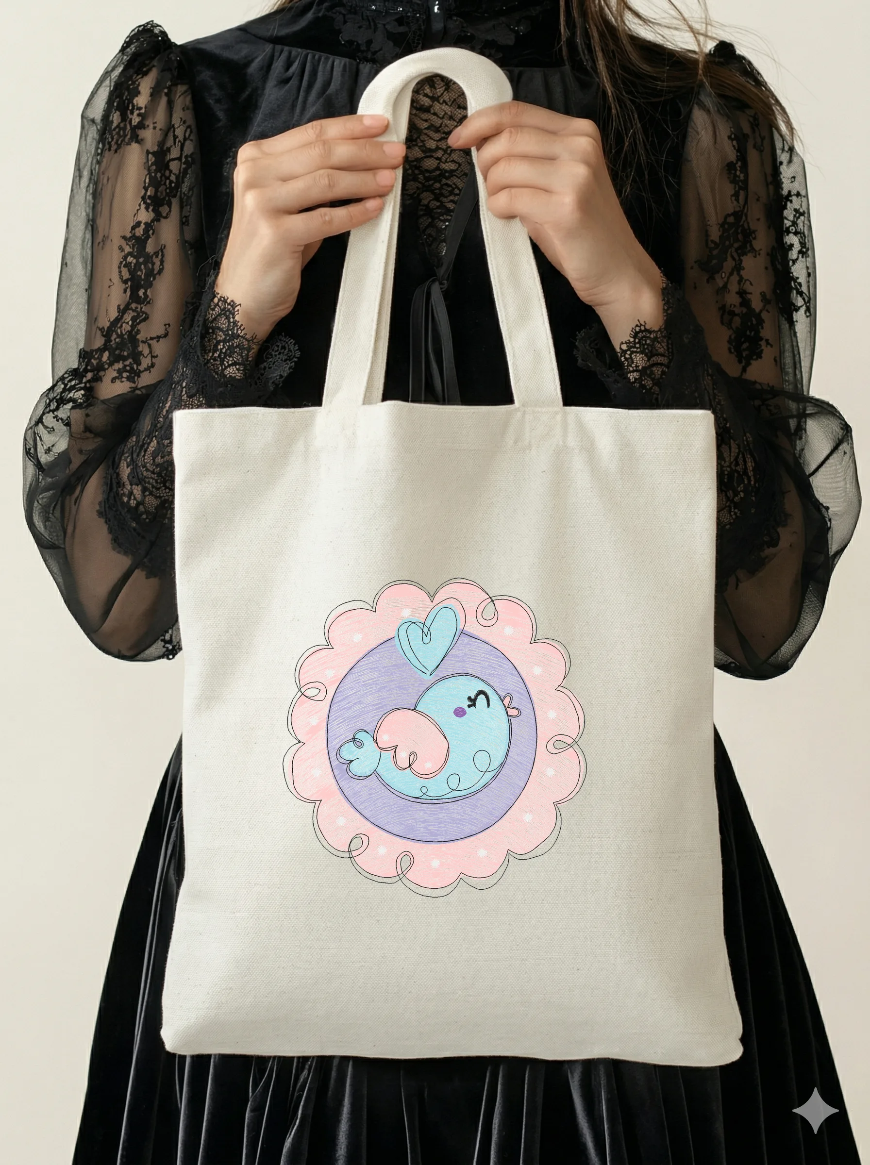 Милая птичка с сердечком (миниатюра 5)