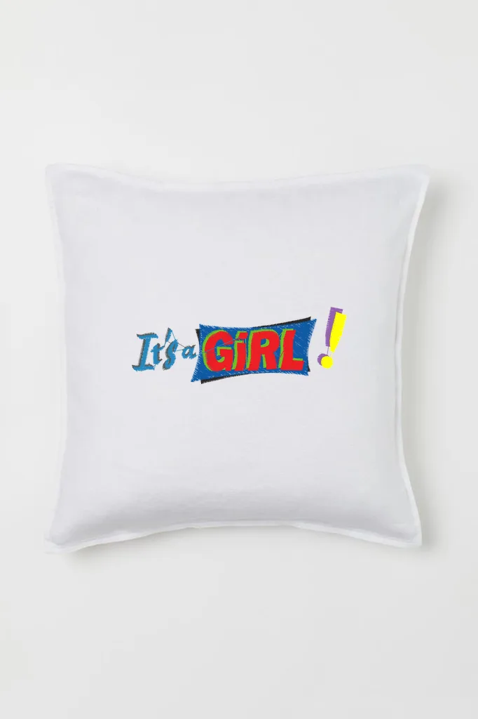 Дизайн машинной вышивки «Праздничная надпись It's a Girl» (102.7×36.6 мм) — вид 2