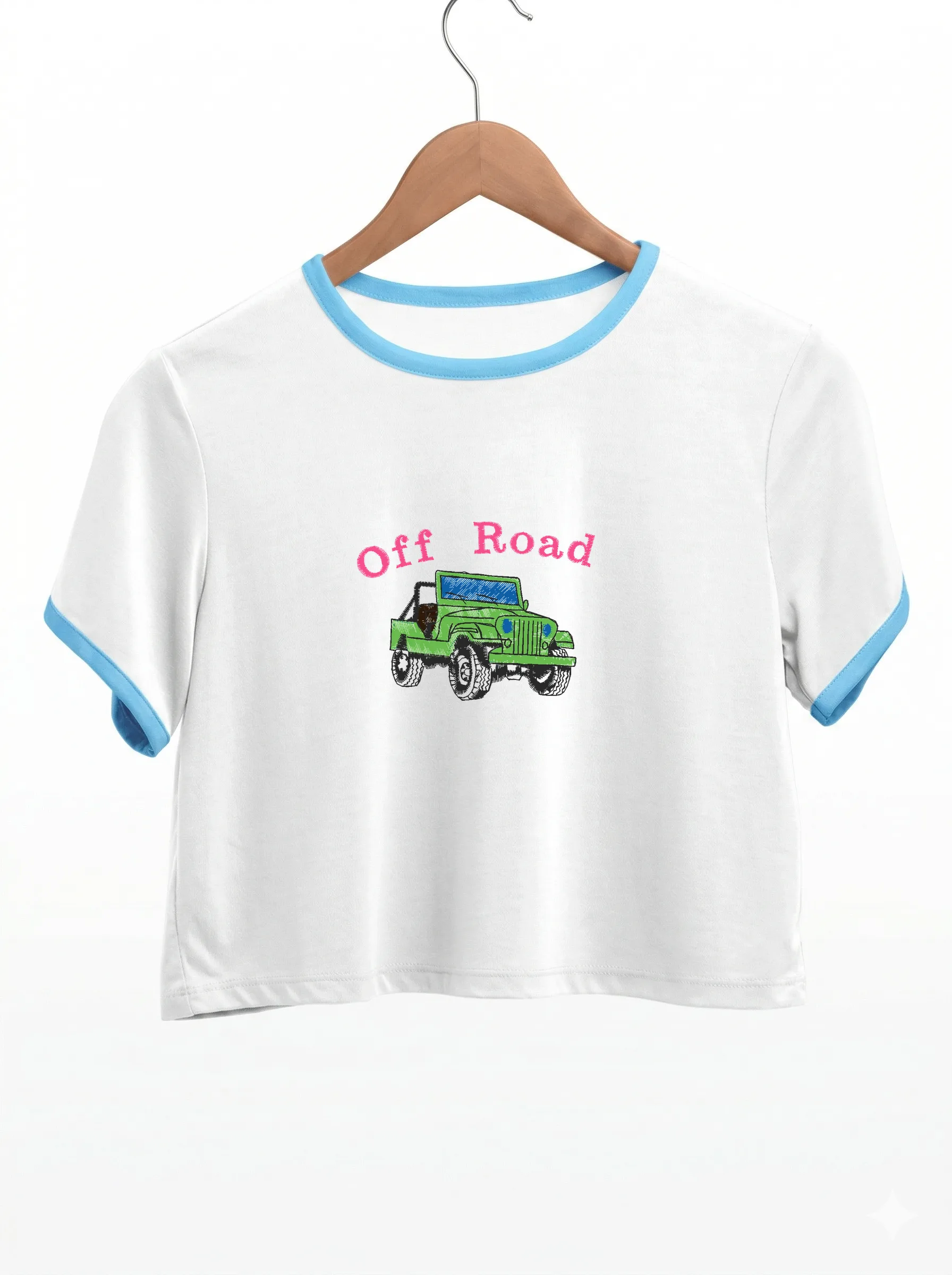 Дизайн машинной вышивки «Зеленый внедорожник Off Road» (72.8×51.6 мм) — вид 9