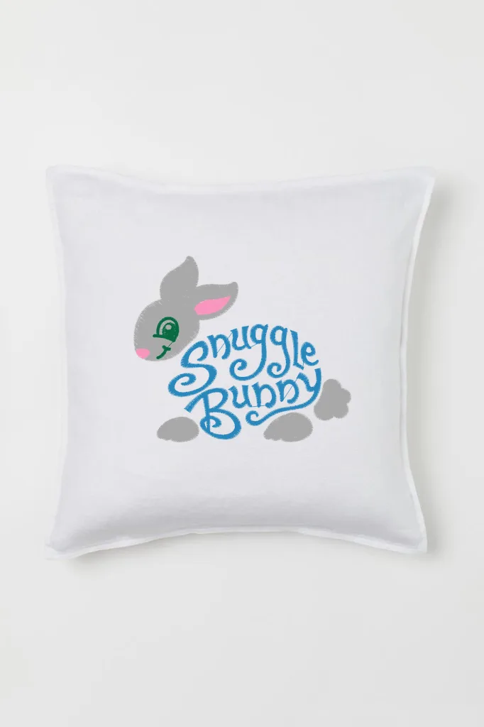 Дизайн машинной вышивки «Зайчик Snuggle Bunny» (98×84 мм) — вид 2