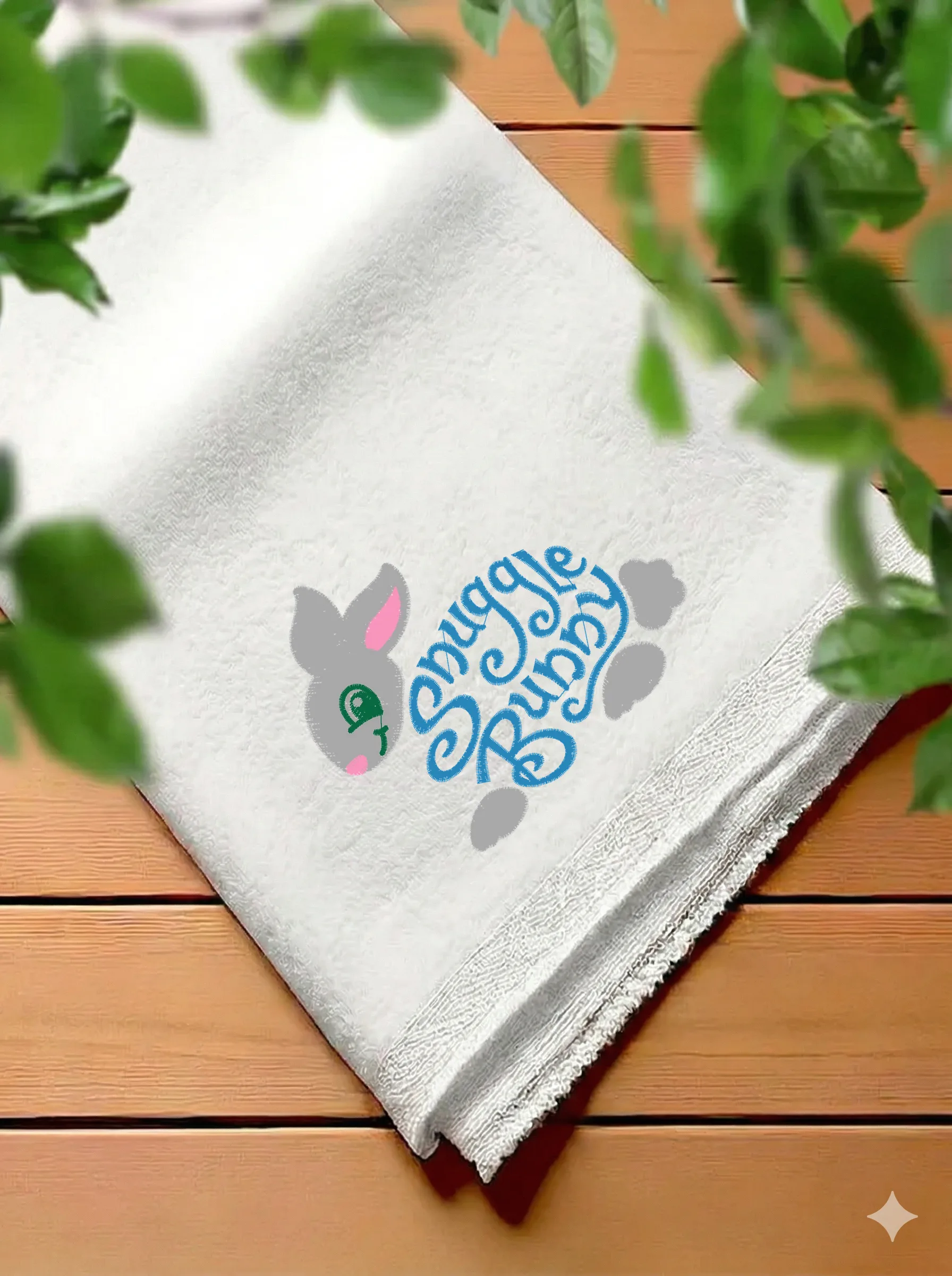 Дизайн машинной вышивки «Зайчик Snuggle Bunny» (98×84 мм) — вид 7