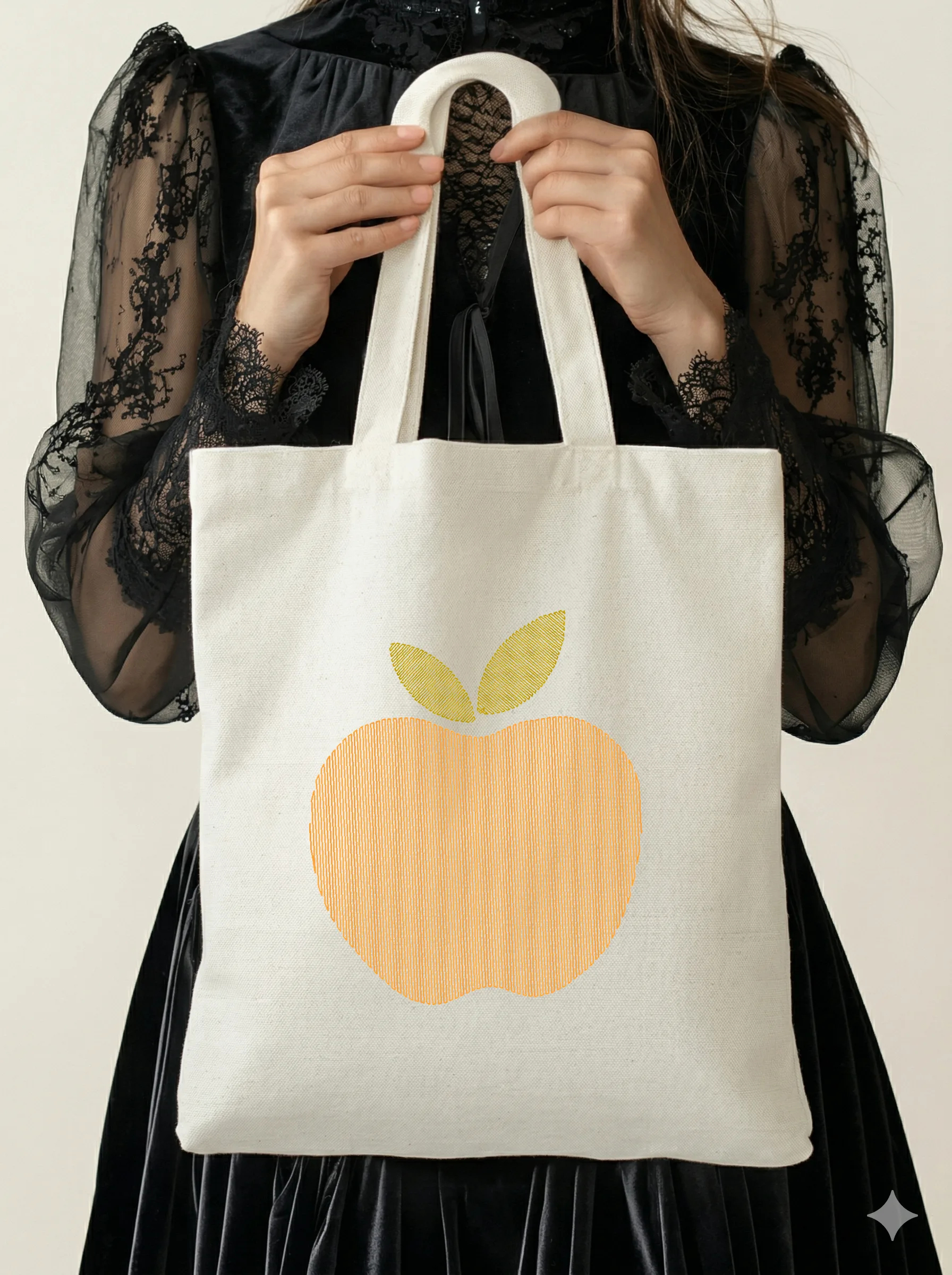 Дизайн машинной вышивки «Сочное спелое яблоко» (63.9×75.9 мм) — вид 5