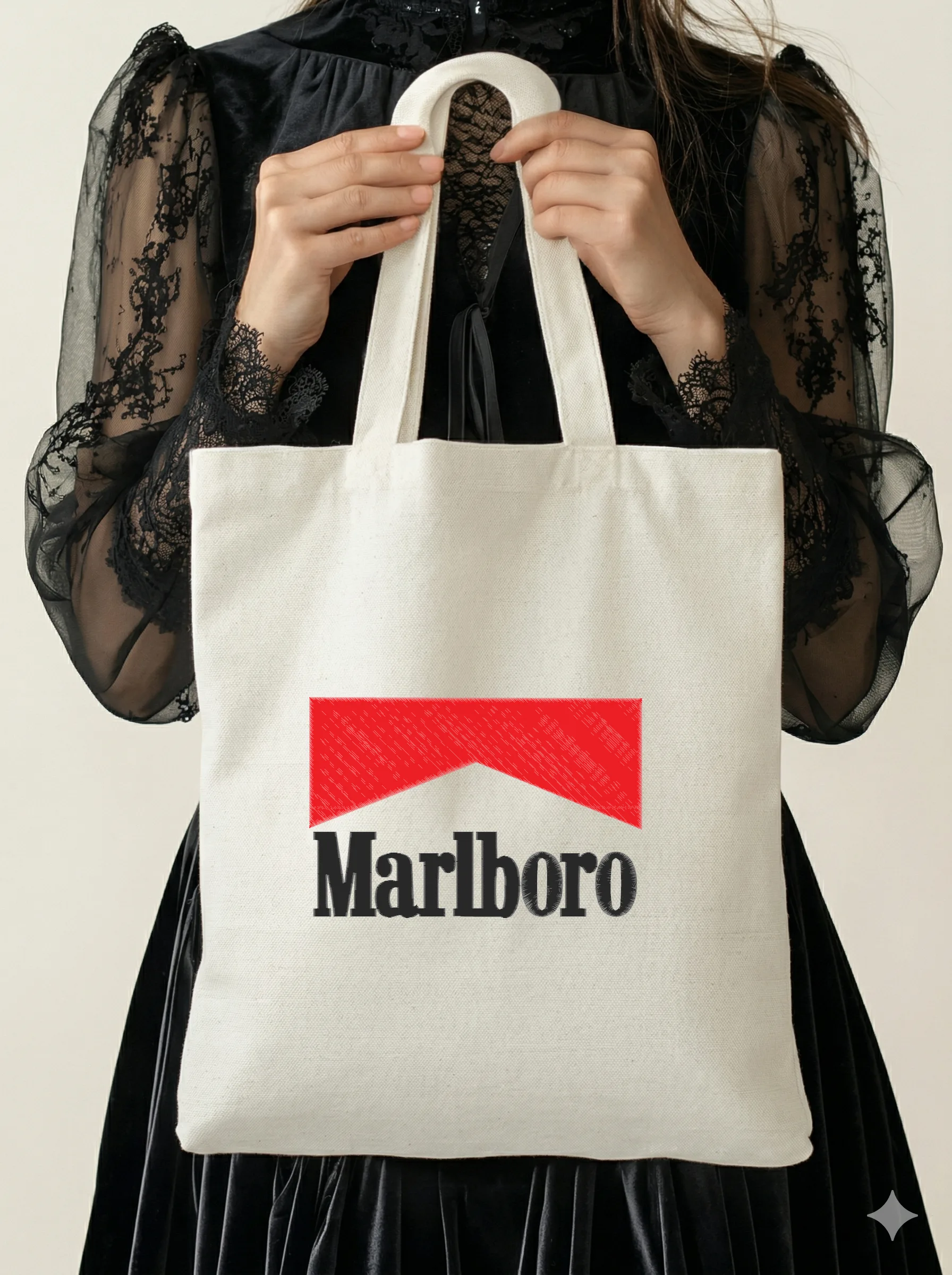 Дизайн машинной вышивки «Красно-белый логотип Marlboro» (144×217 мм) — вид 5