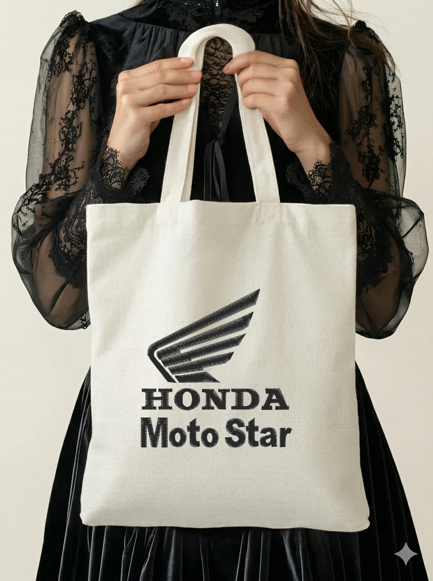 Дизайн машинной вышивки «Логотип Honda Moto Star» (86.7×90.9 мм) — вид 5