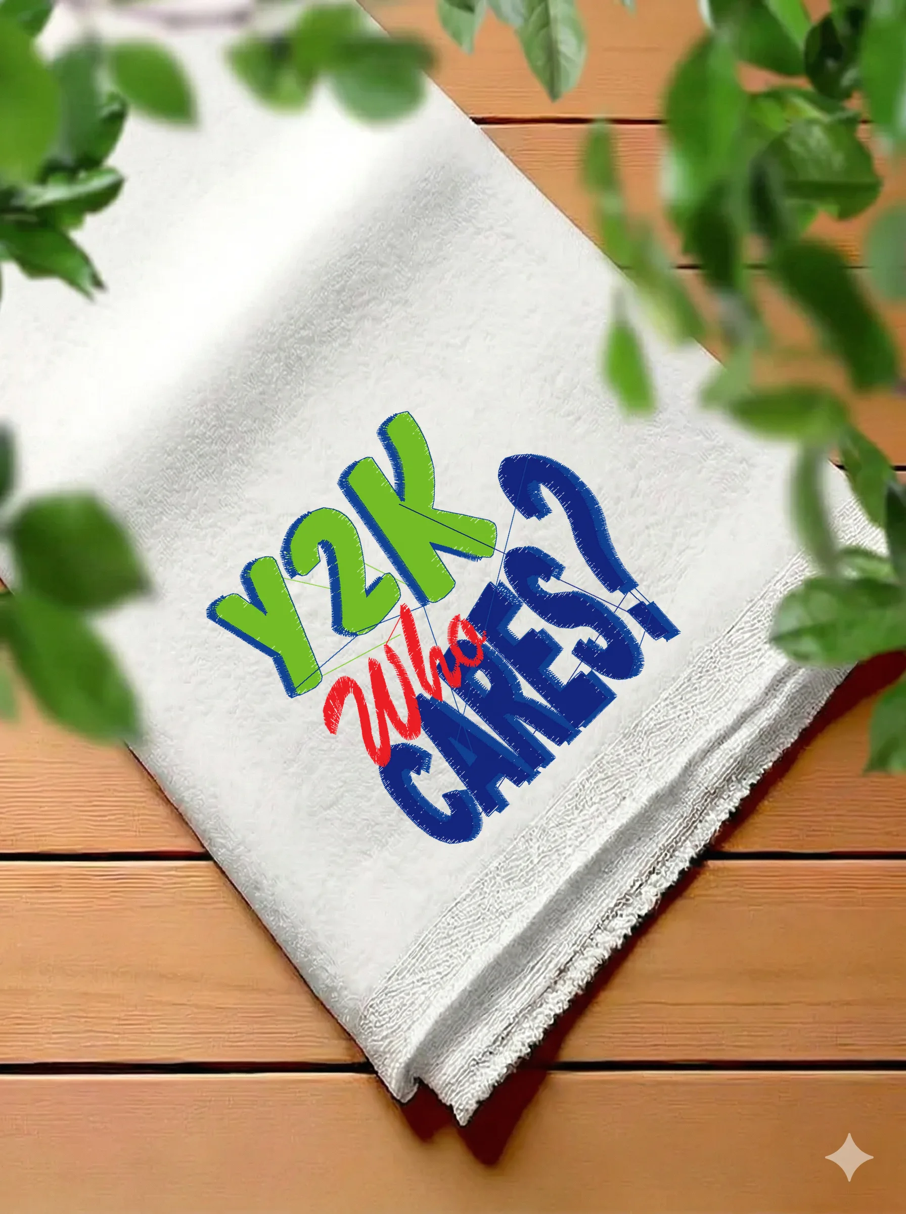Дизайн машинной вышивки «Надпись Y2K Who Cares» (102.5×101.7 мм) — вид 7