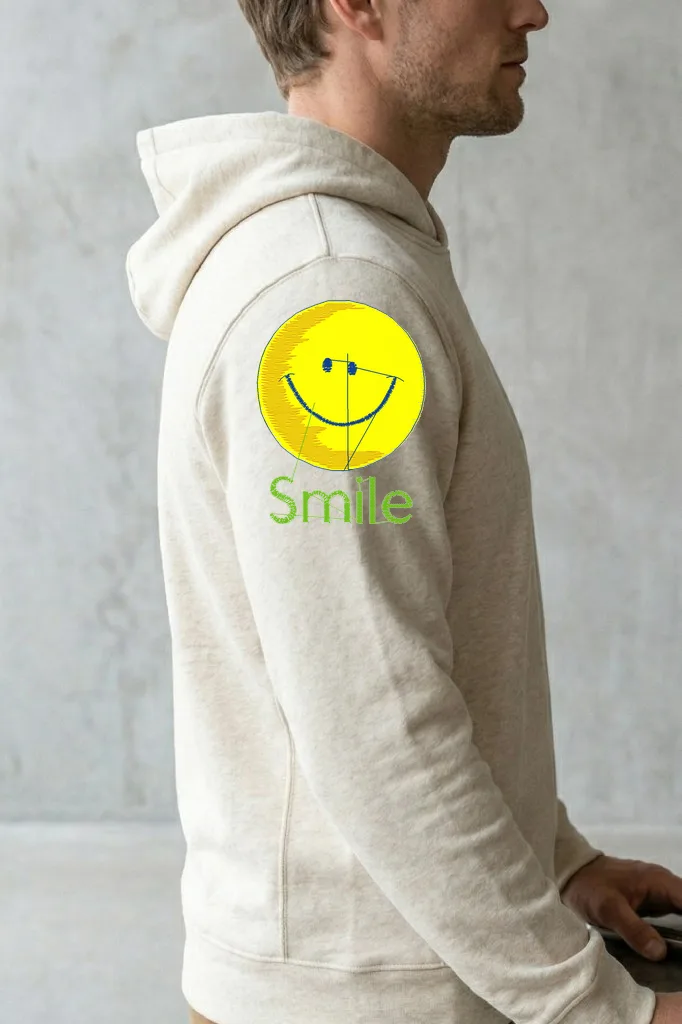 Дизайн машинной вышивки «Веселый смайлик Smile» (61.2×80.6 мм) — вид 3