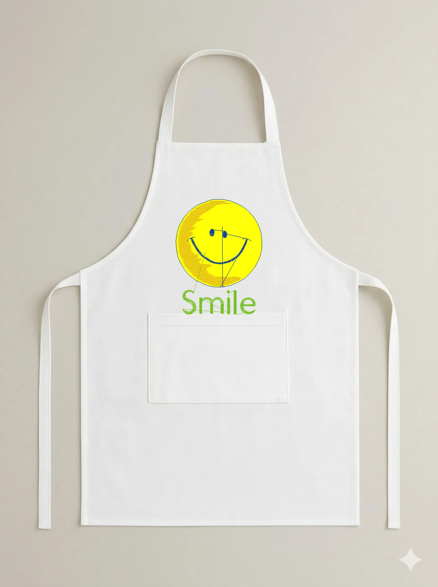 Дизайн машинной вышивки «Веселый смайлик Smile» (61.2×80.6 мм) — вид 6