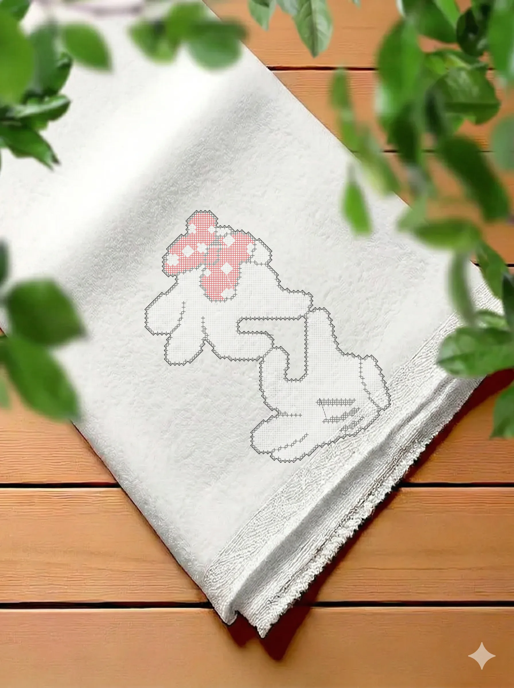 Дизайн машинной вышивки «Милая Минни Маус» (100×180 мм) — вид 7