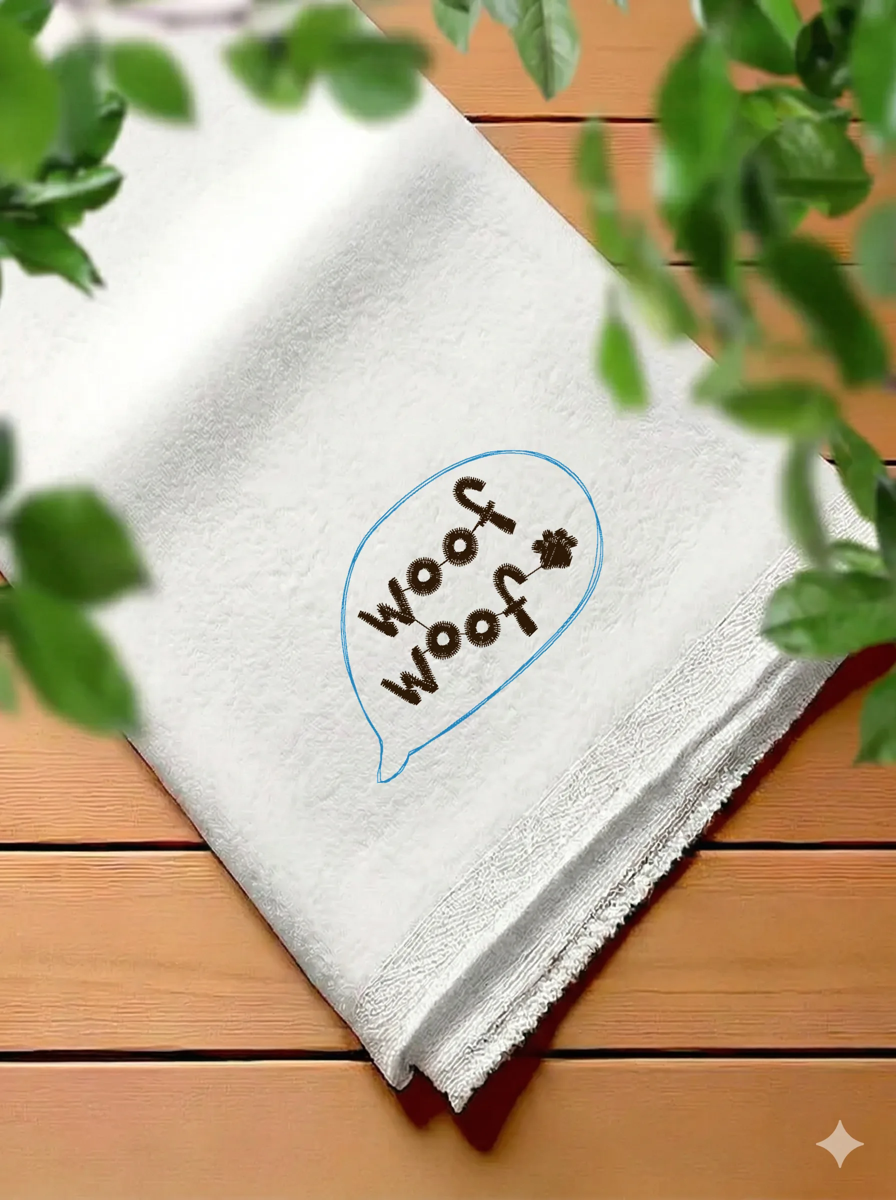 Дизайн машинной вышивки «Собачий лай Woof» (76.2×44.7 мм) — вид 7