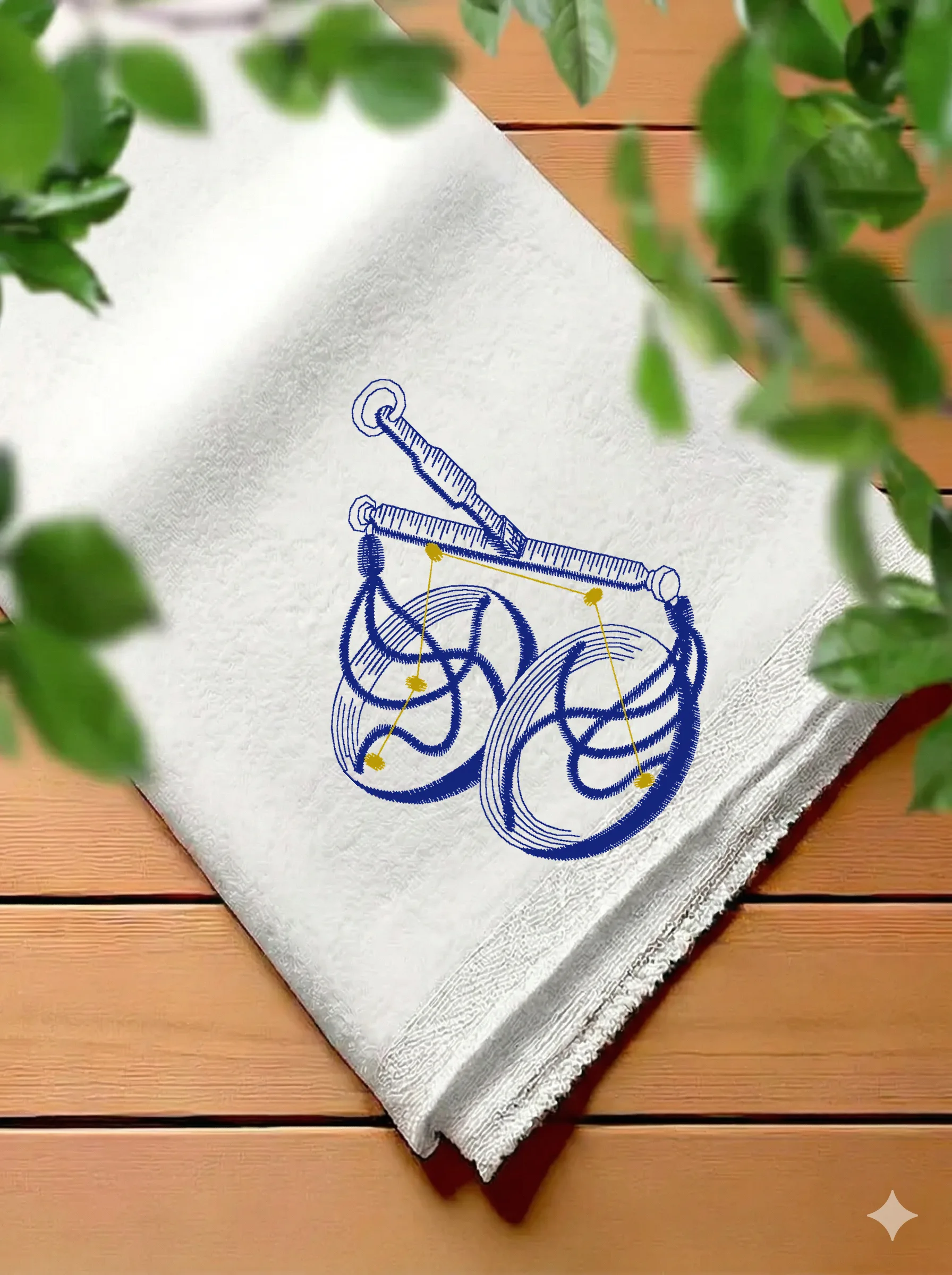 Дизайн машинной вышивки «Винтажные весы» (60.9×82.5 мм) — вид 7