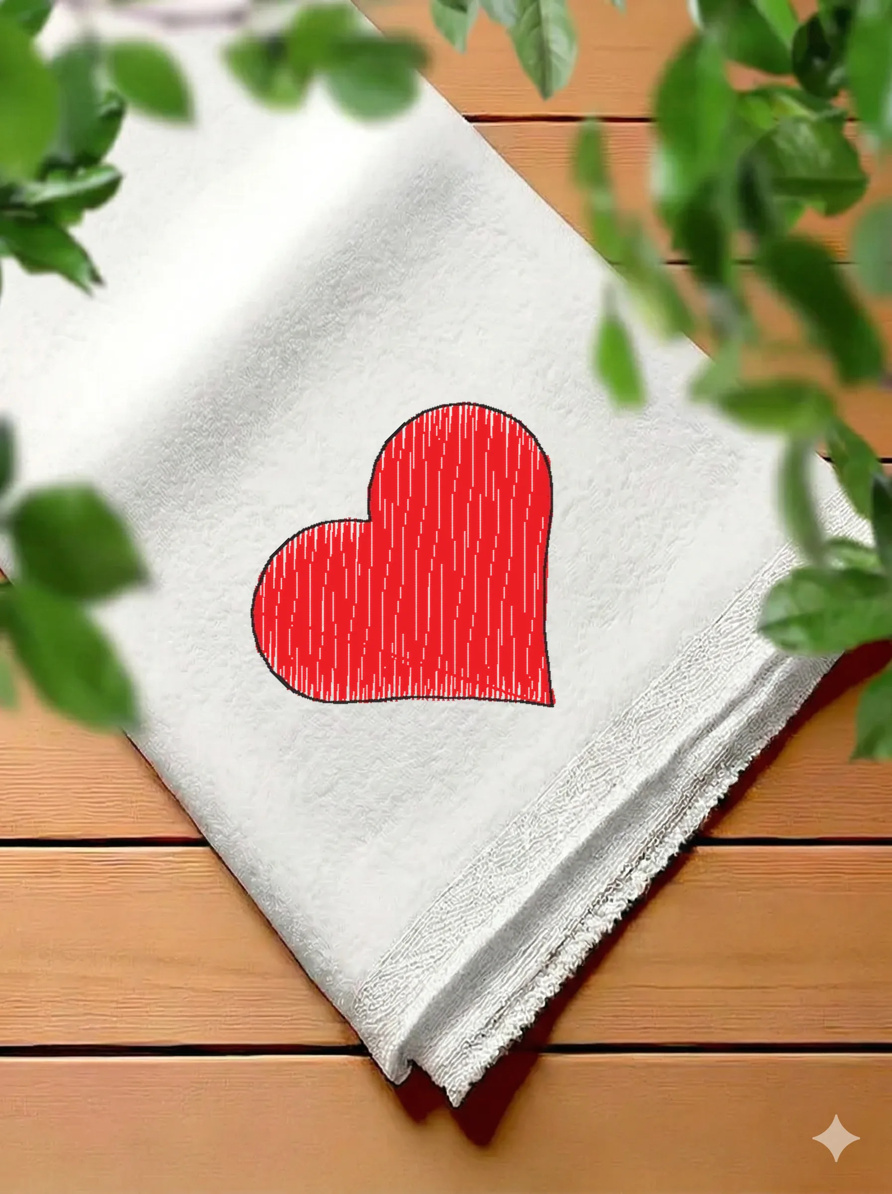 Алое эскизное сердце (миниатюра 7)