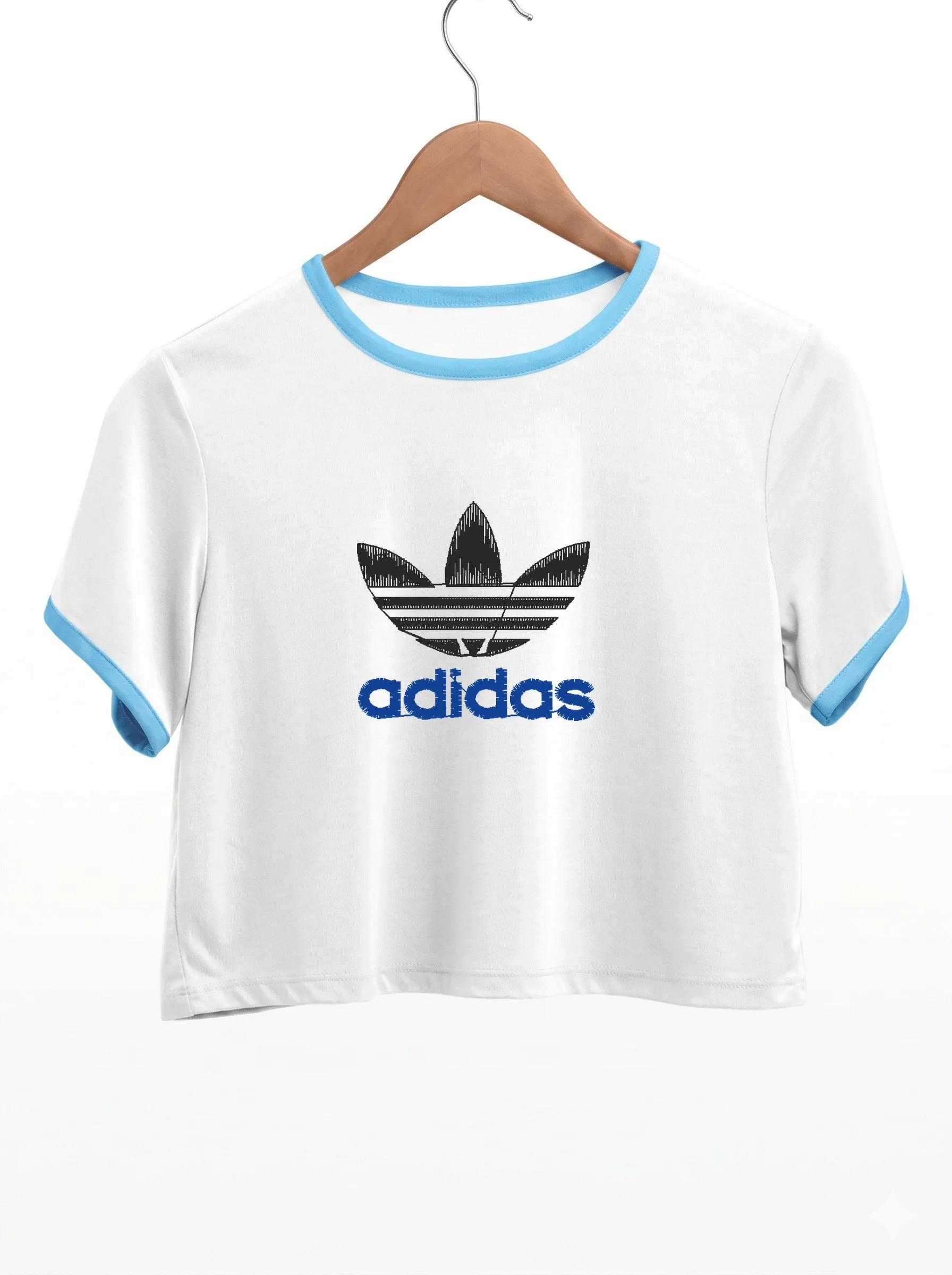 Дизайн машинной вышивки «Ретро логотип Adidas» (41.2×38.2 мм) — вид 9
