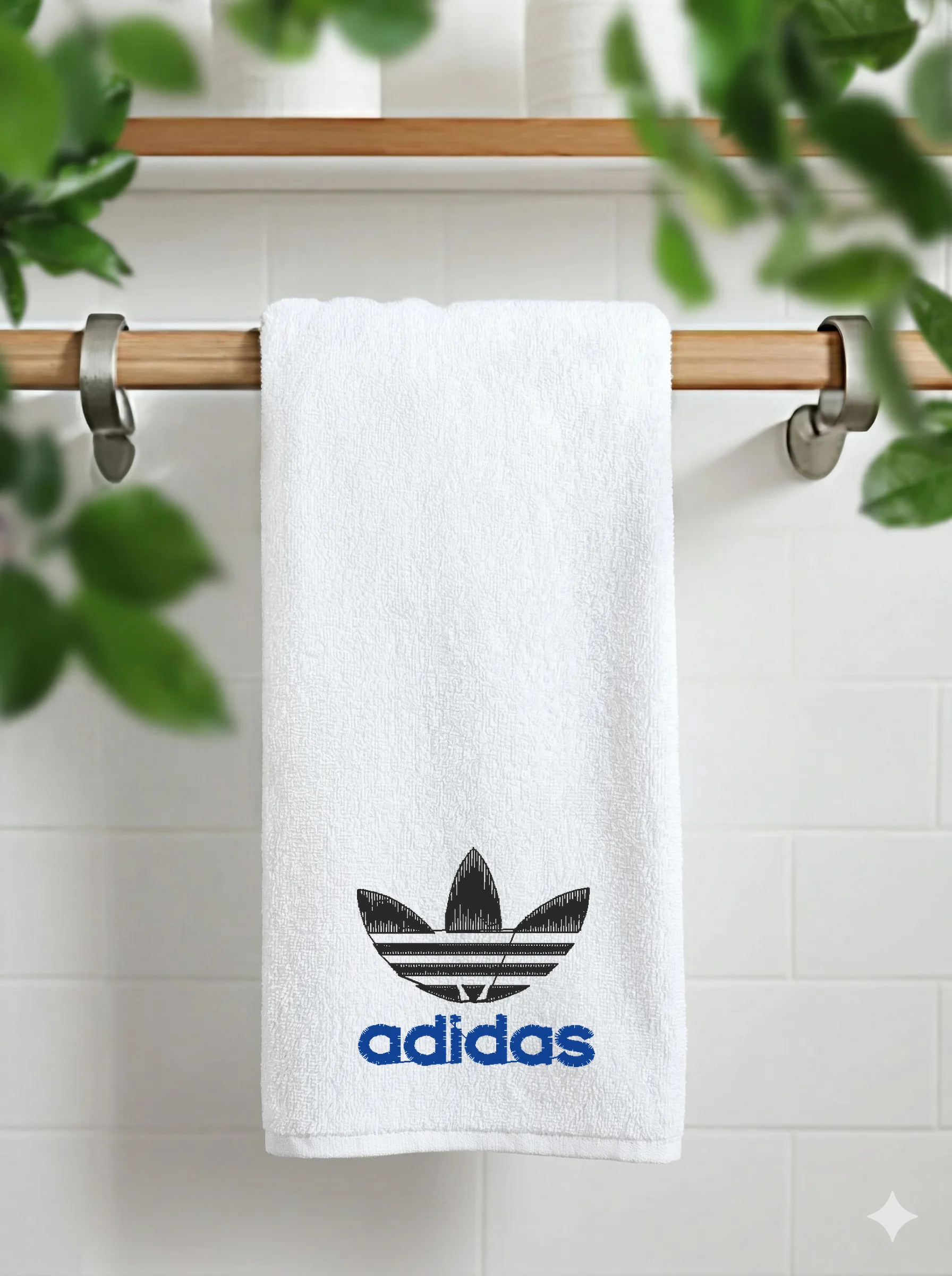 Дизайн машинной вышивки «Ретро логотип Adidas» (41.2×38.2 мм) — вид 11