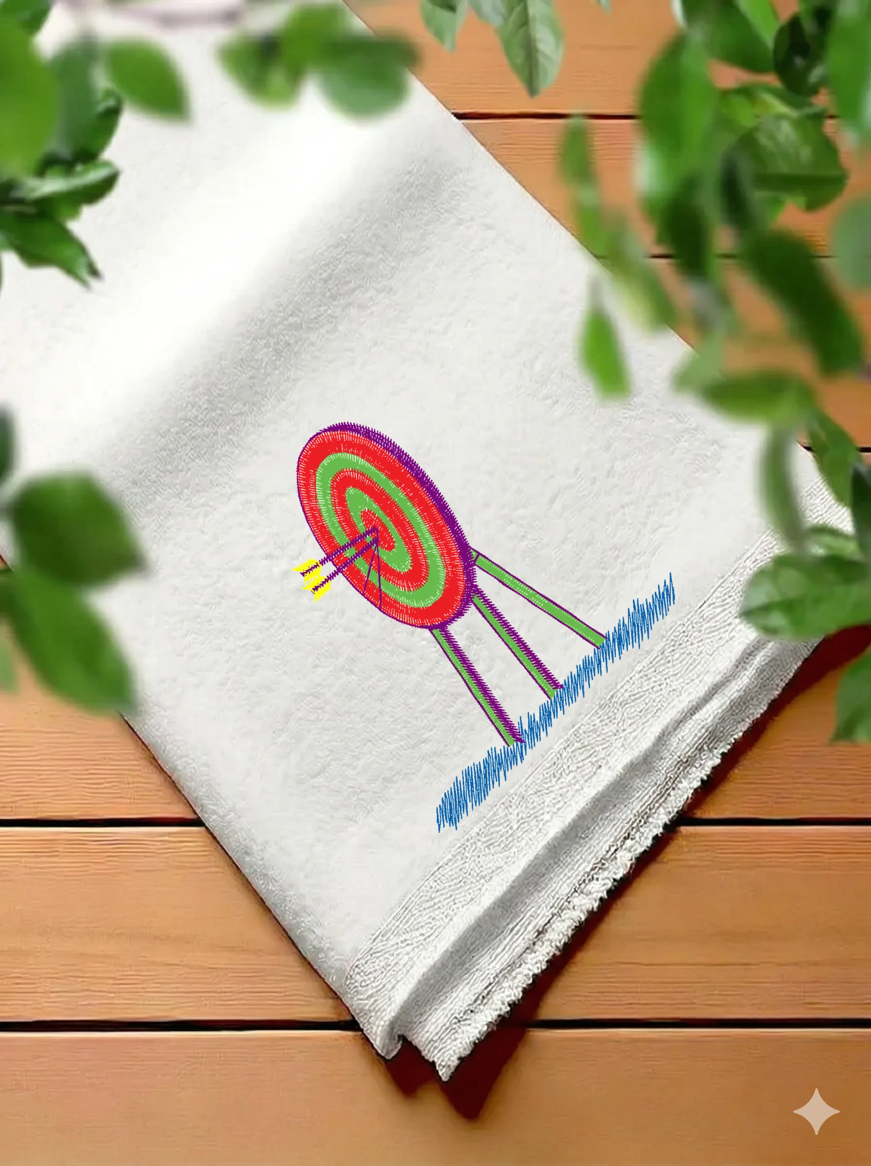 Дизайн машинной вышивки «Мишень со стрелами» (65.3×71.7 мм) — вид 7