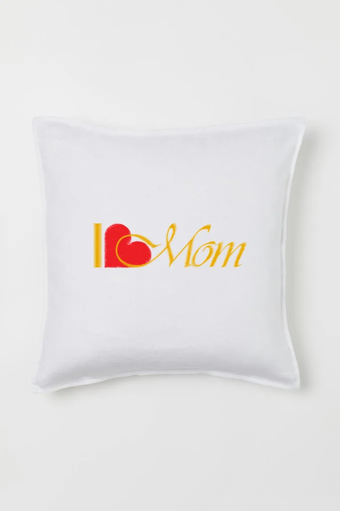 Дизайн машинной вышивки «Надпись I Love Mom» (119.7×35.2 мм) — вид 2