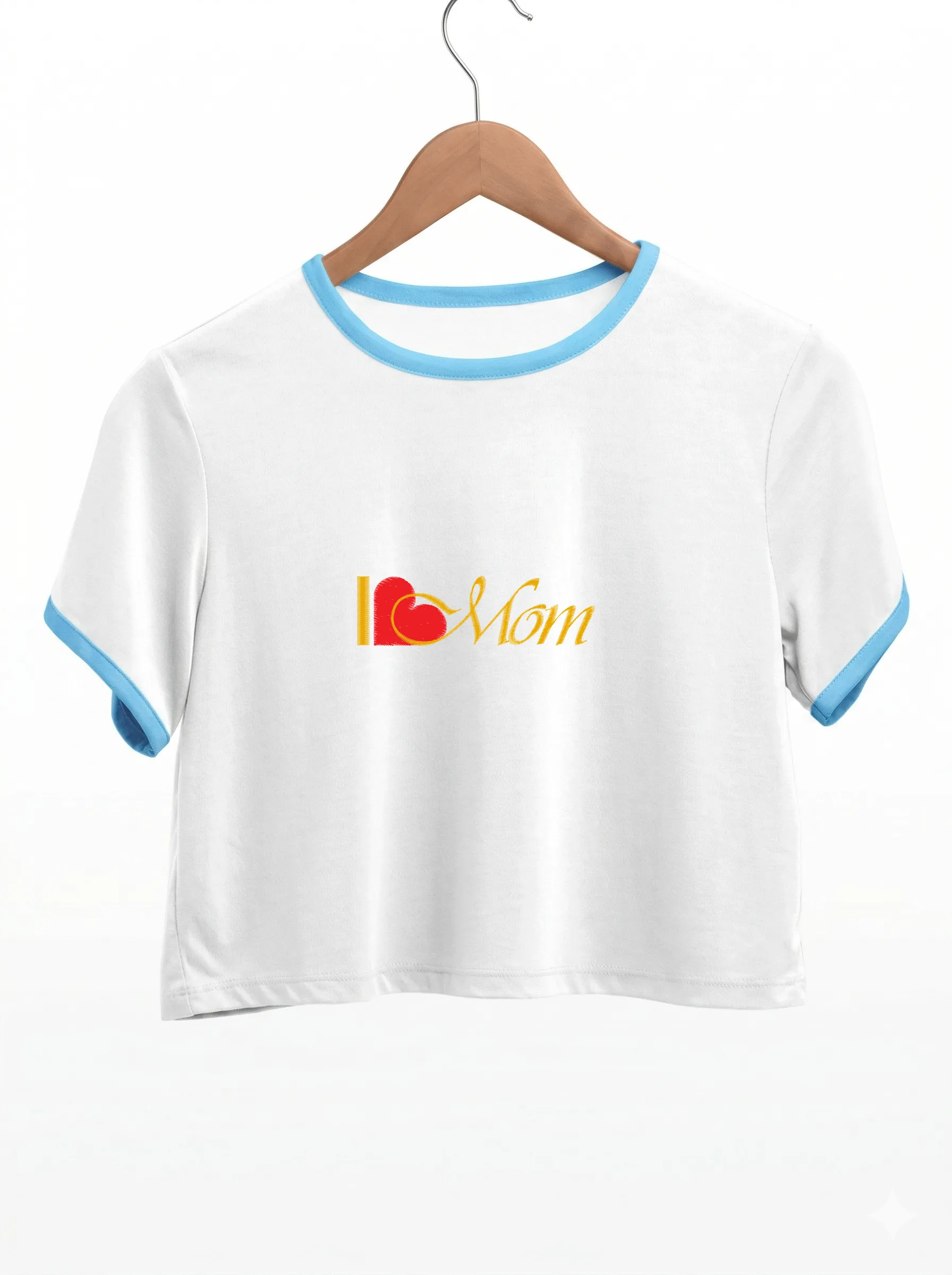 Дизайн машинной вышивки «Надпись I Love Mom» (119.7×35.2 мм) — вид 9