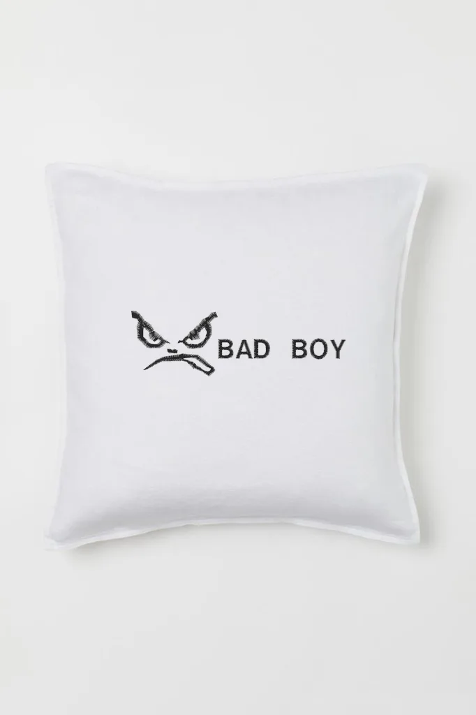 Дизайн машинной вышивки «Эмблема Bad Boy» (98.8×30.1 мм) — вид 2