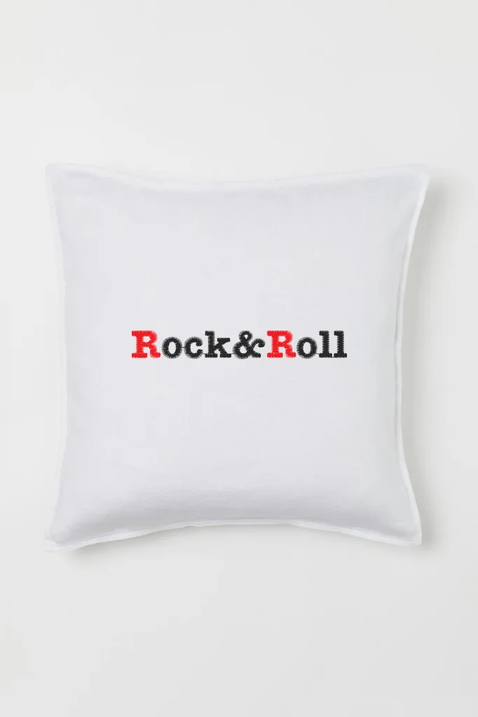 Дизайн машинной вышивки «Надпись Rock & Roll» (95.9×12.7 мм) — вид 2
