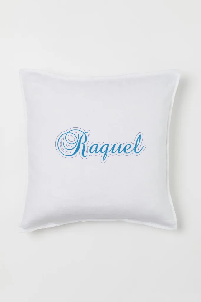 Дизайн машинной вышивки «Именная надпись Raquel» (156.8×61.8 мм) — вид 2