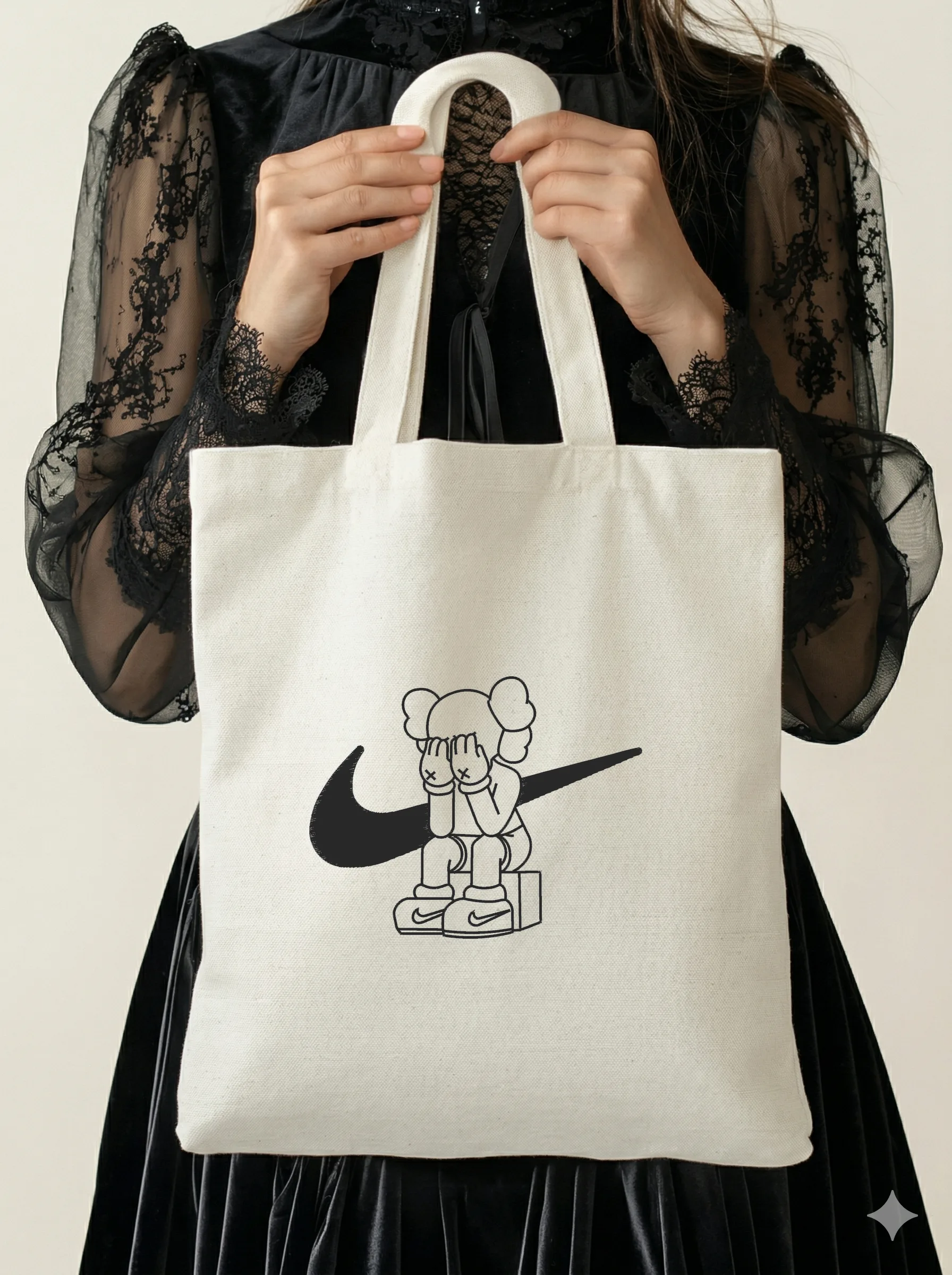 Дизайн машинной вышивки «Персонаж KAWS Nike» (150.2×118.2 мм) — вид 5