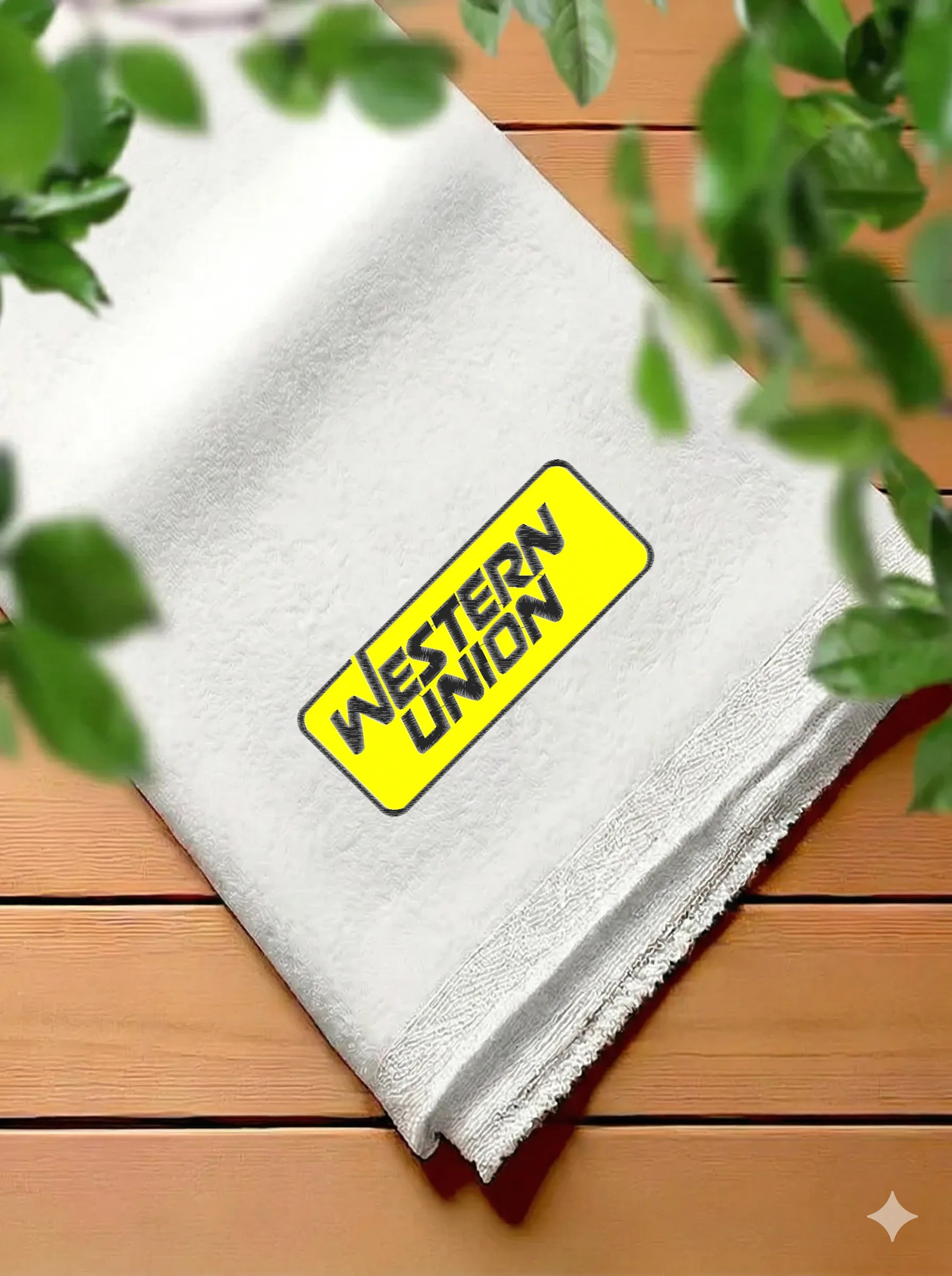 Дизайн машинной вышивки «Логотип Western Union» (98.4×250.4 мм) — вид 7