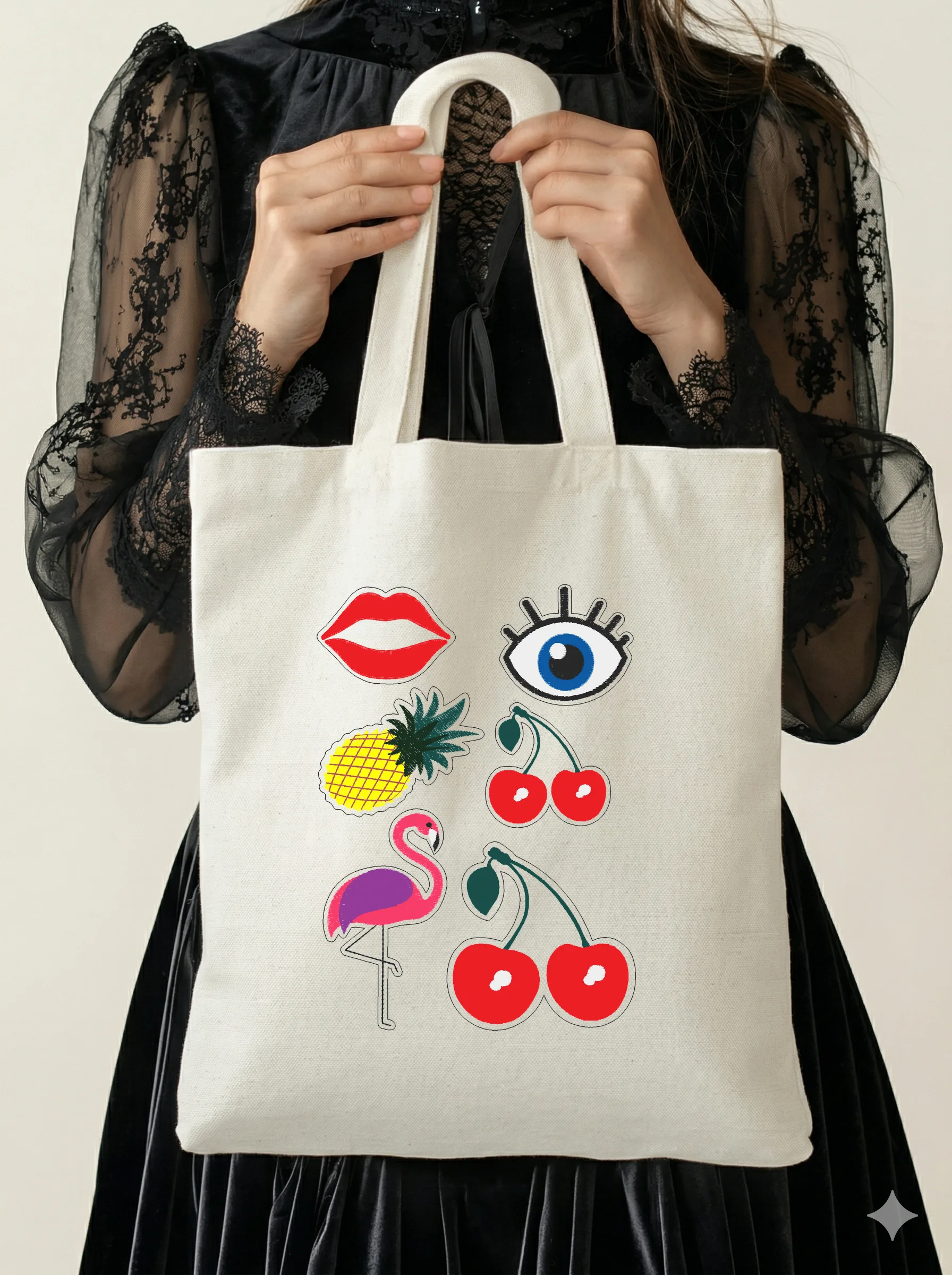 Дизайн машинной вышивки «Стильные патчи Поп-арт» (127×177.6 мм) — вид 5