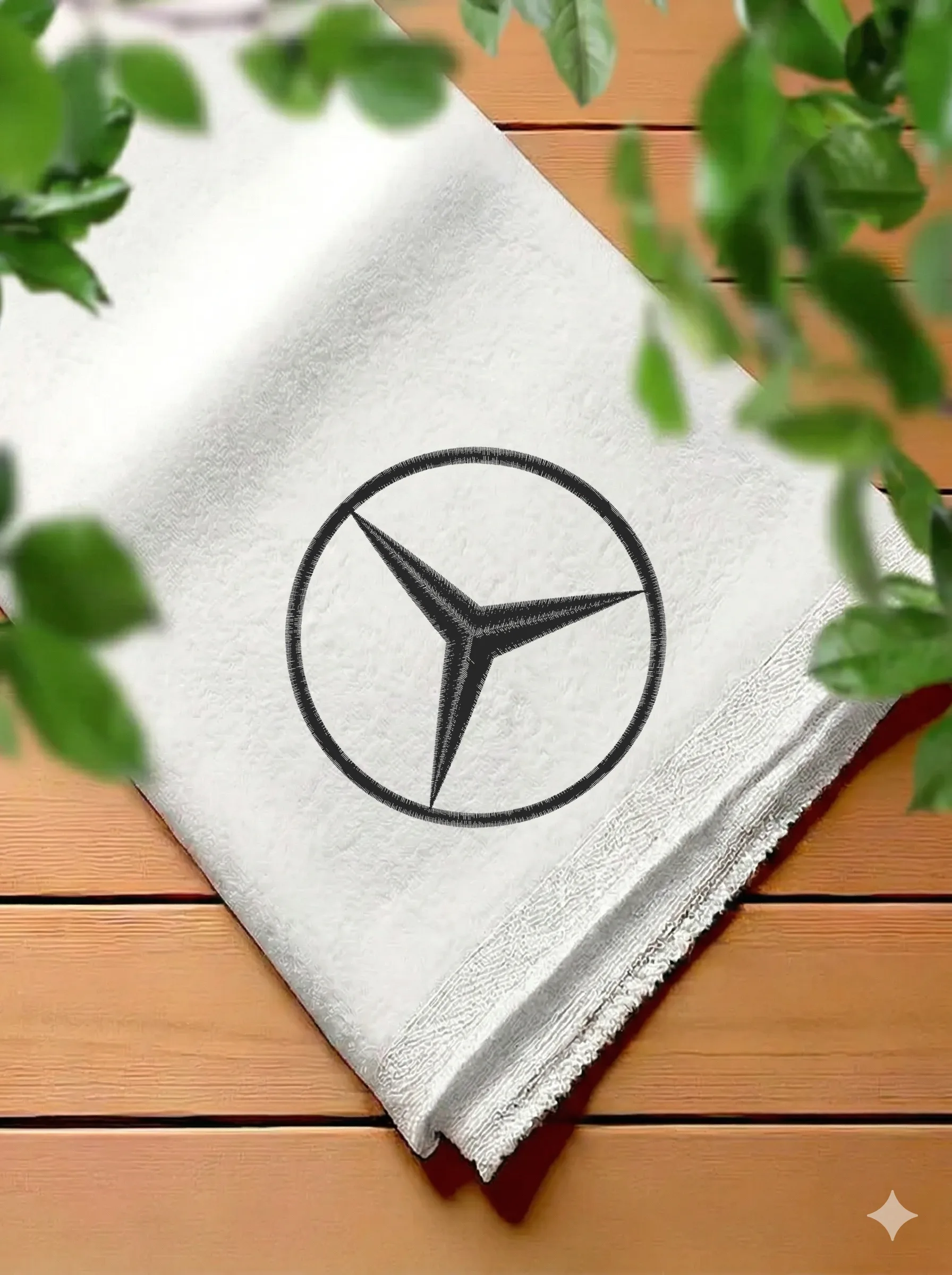 Дизайн машинной вышивки «Эмблема Mercedes-Benz» (102.2×102.2 мм) — вид 7