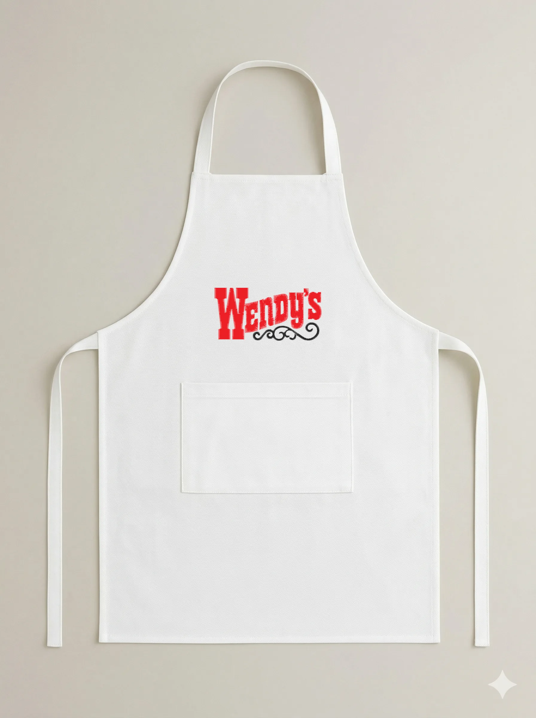 Дизайн машинной вышивки «Логотип Wendy's» (94×46.4 мм) — вид 6