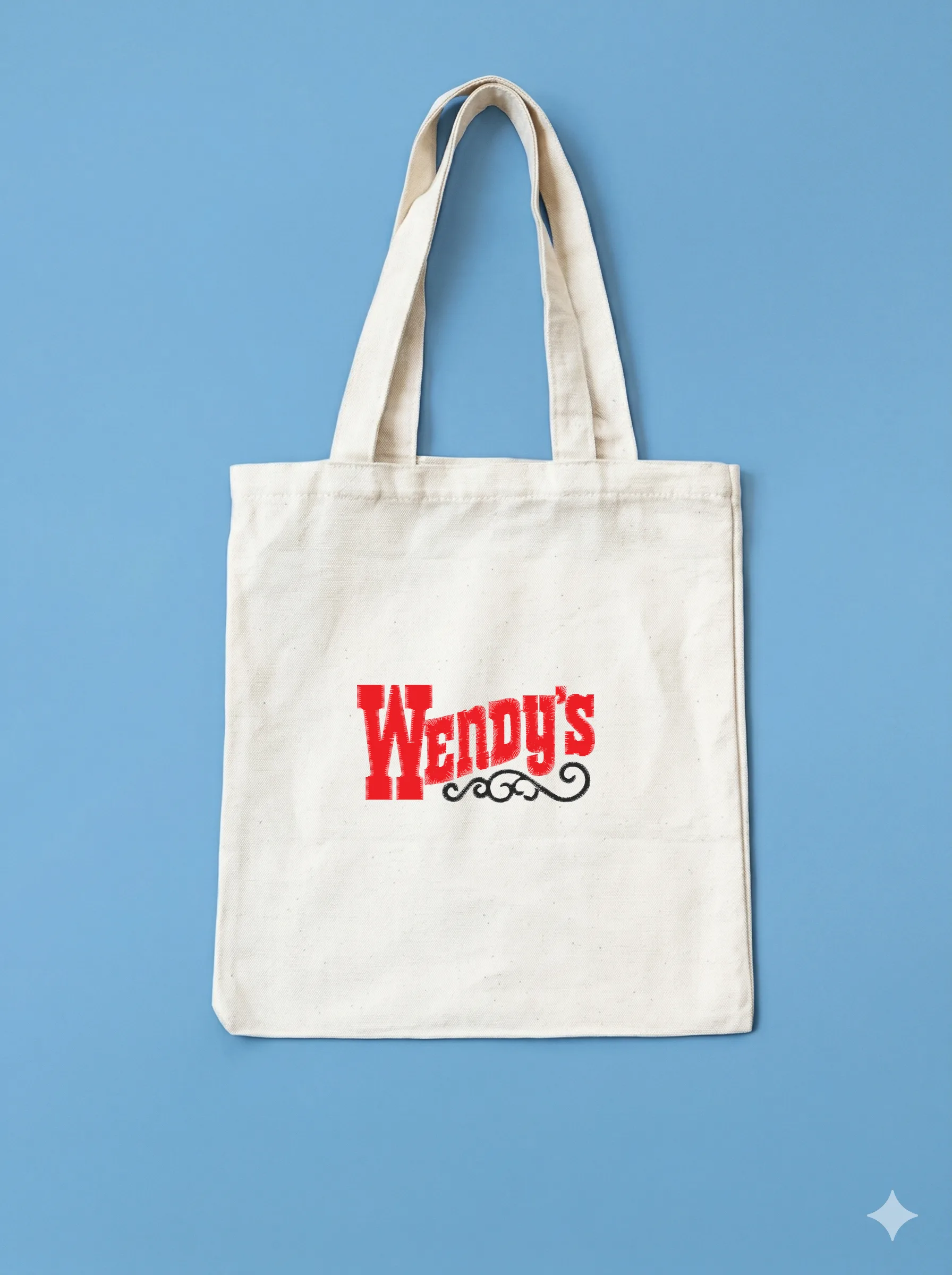 Дизайн машинной вышивки «Логотип Wendy's» (94×46.4 мм) — вид 10